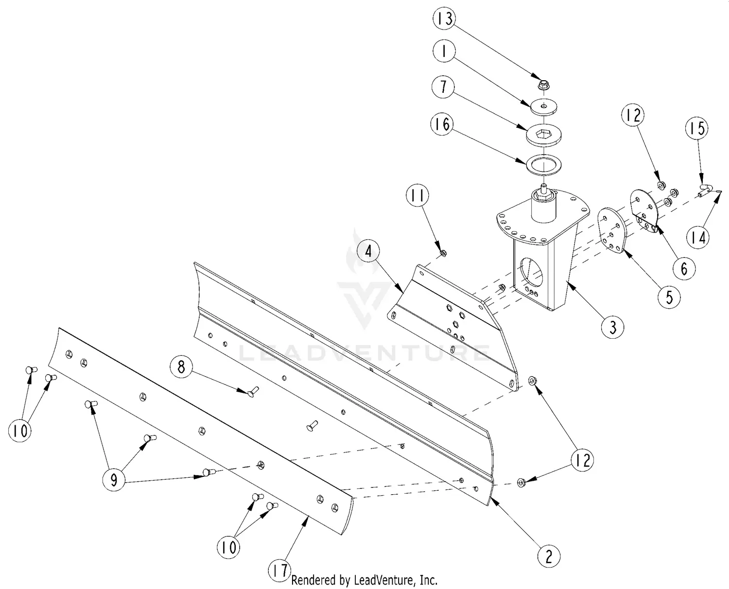 Land Pride RB1660 Parts Diagrams
