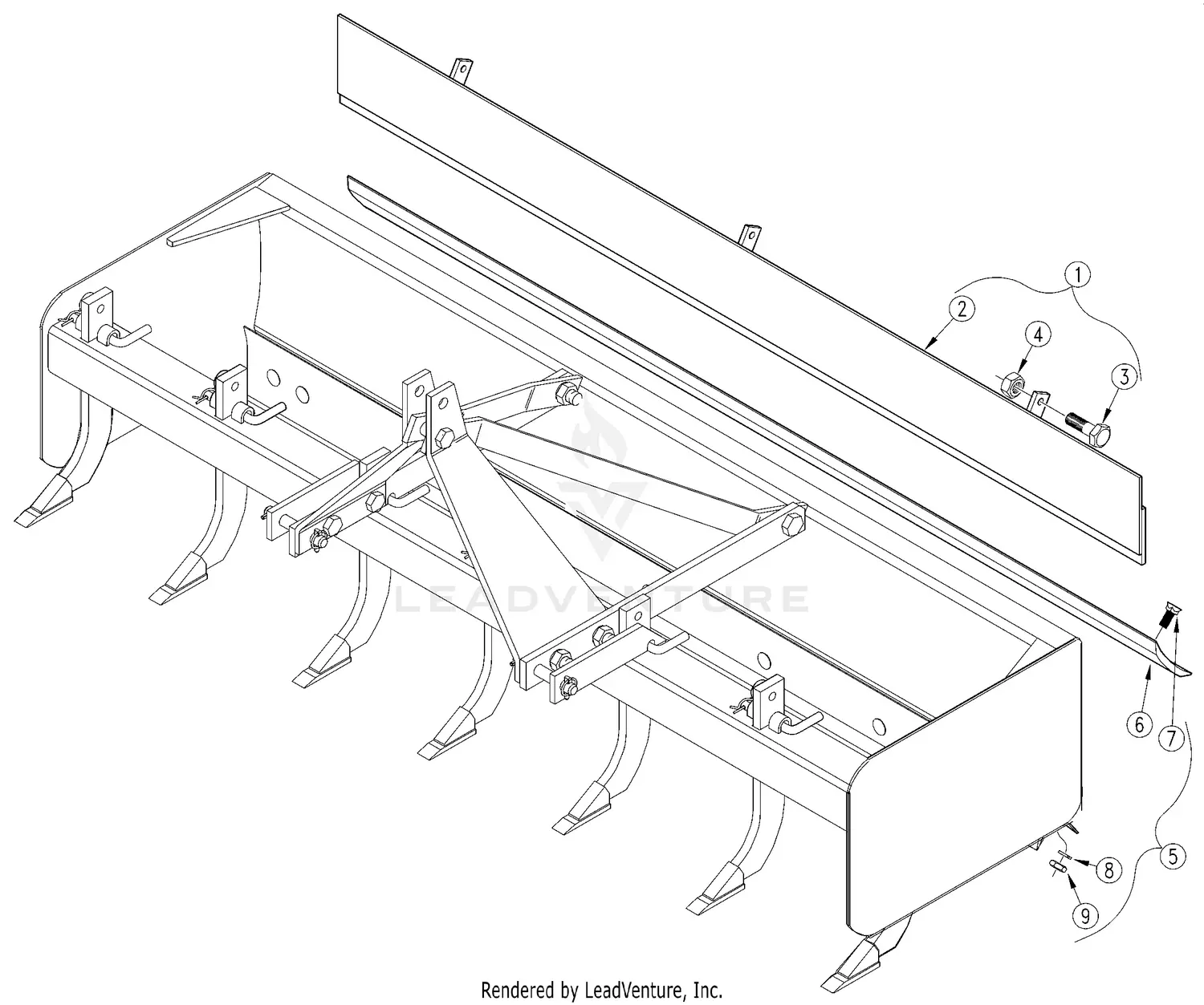 Land Pride BB1572 Parts Diagrams