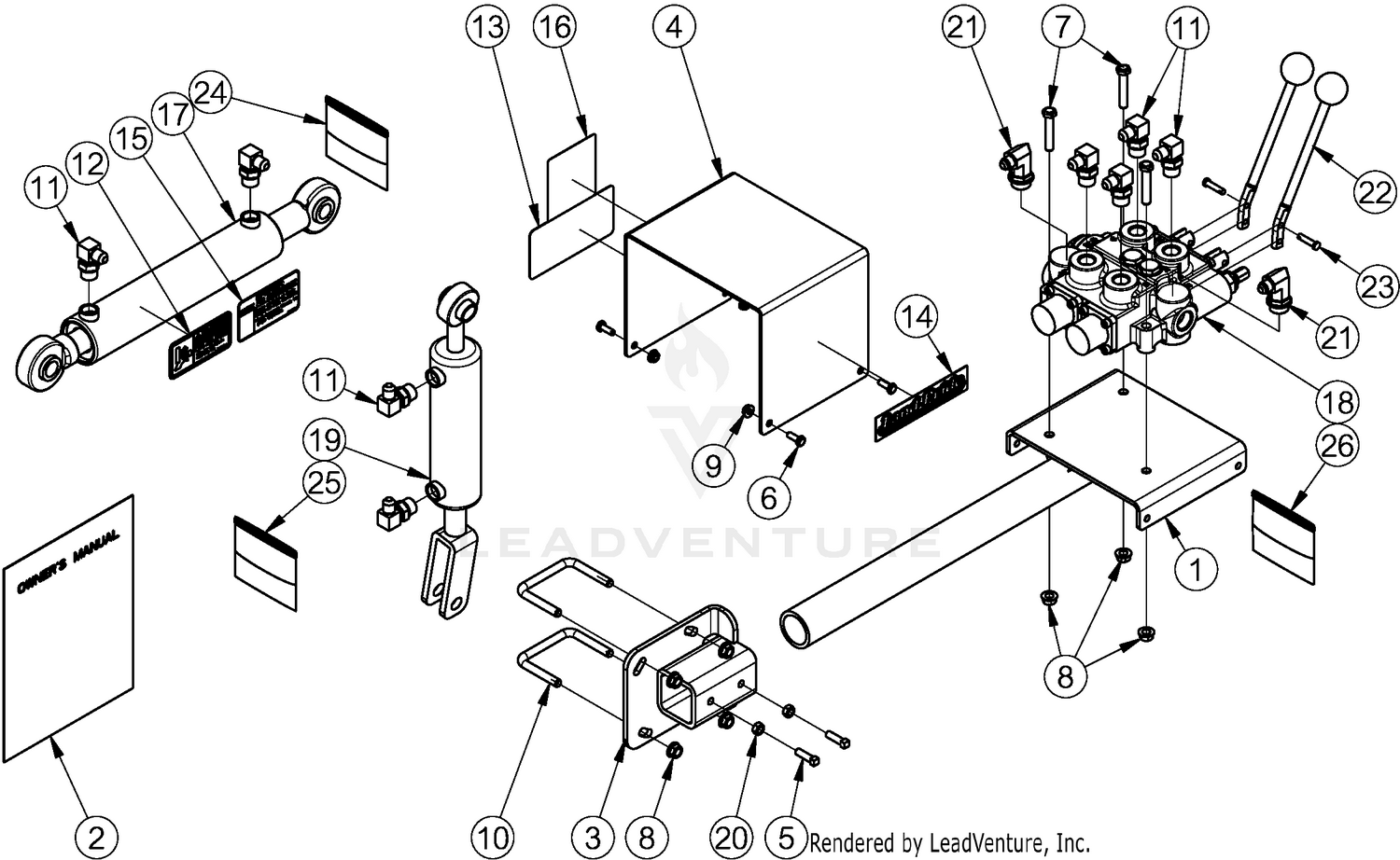 Land Pride For Model LX3520 and LX4020 Tractors Parts Diagrams