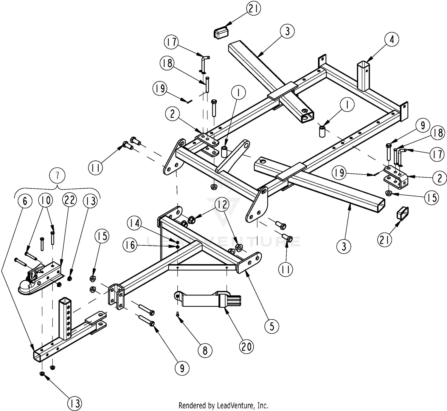Land Pride FPS48 Parts Diagrams