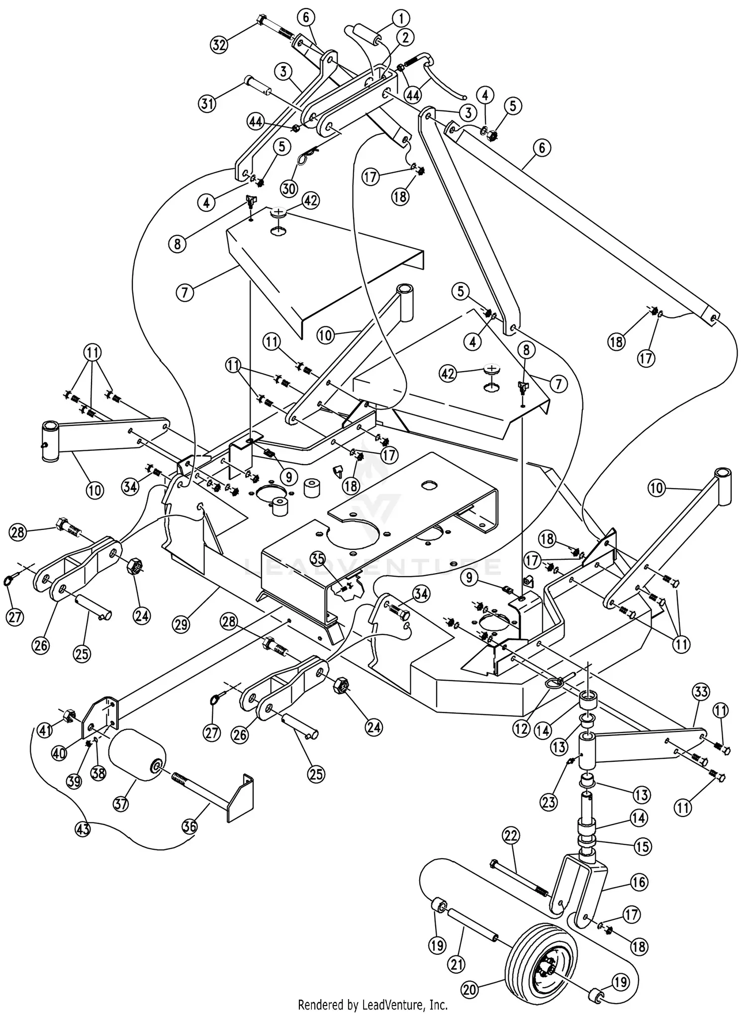Land Pride FDR1548 Parts Diagrams