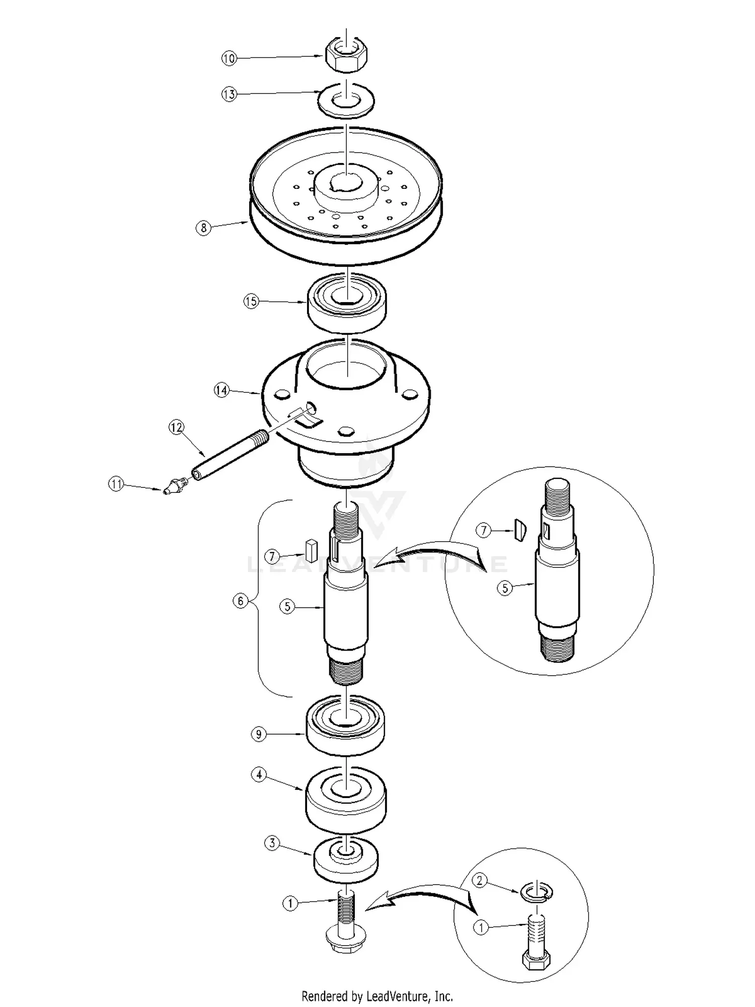 Land Pride FDR1548 Parts Diagrams