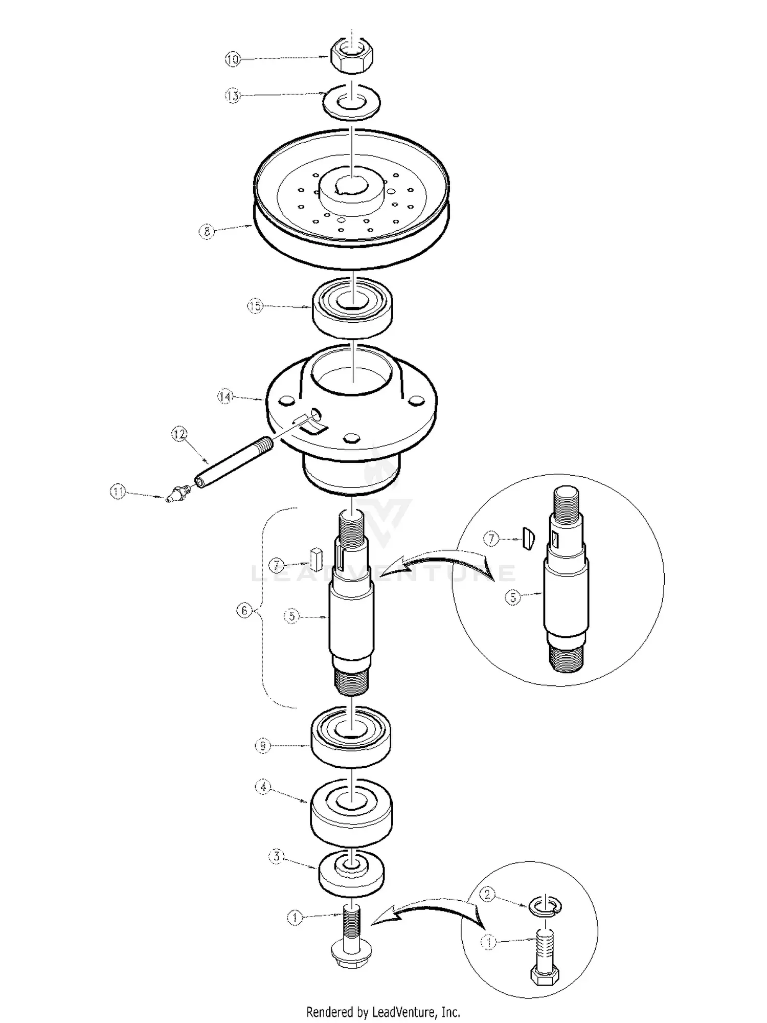 Land Pride FDR1548 Parts Diagrams