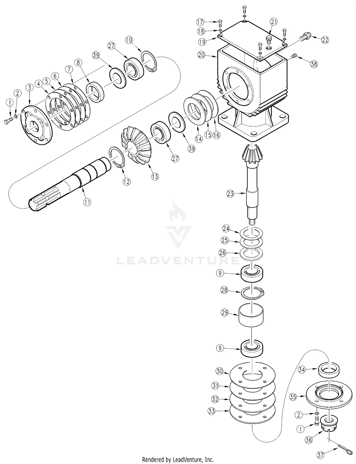 Land Pride FDR1548 Parts Diagrams