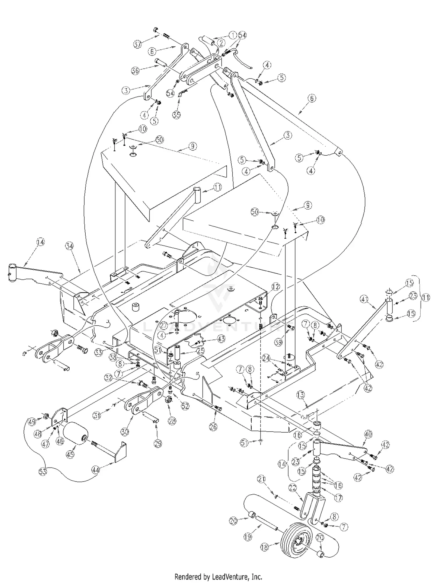 Land Pride FDR1572 Parts Diagrams