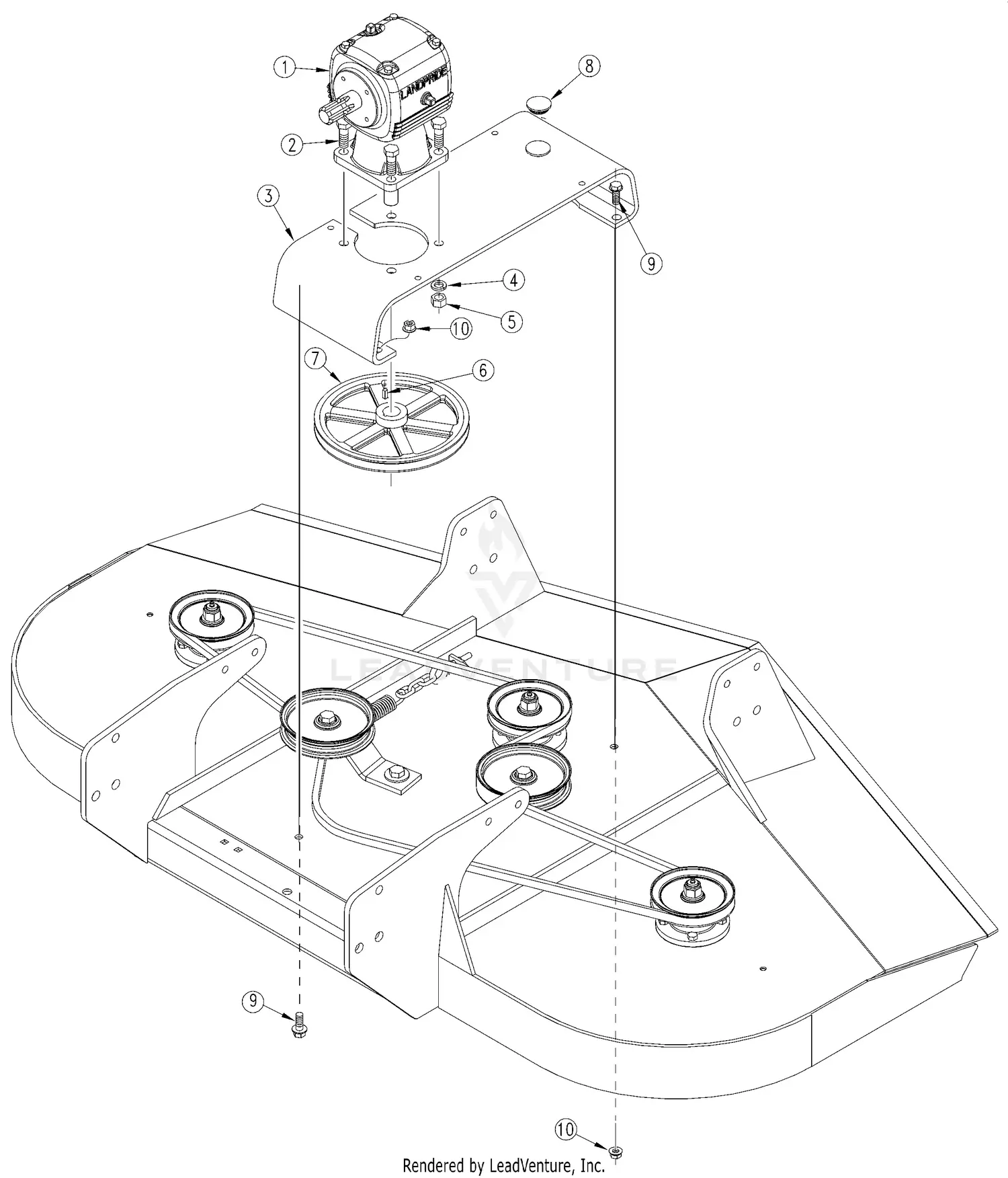 Land Pride FDR1660 Parts Diagrams