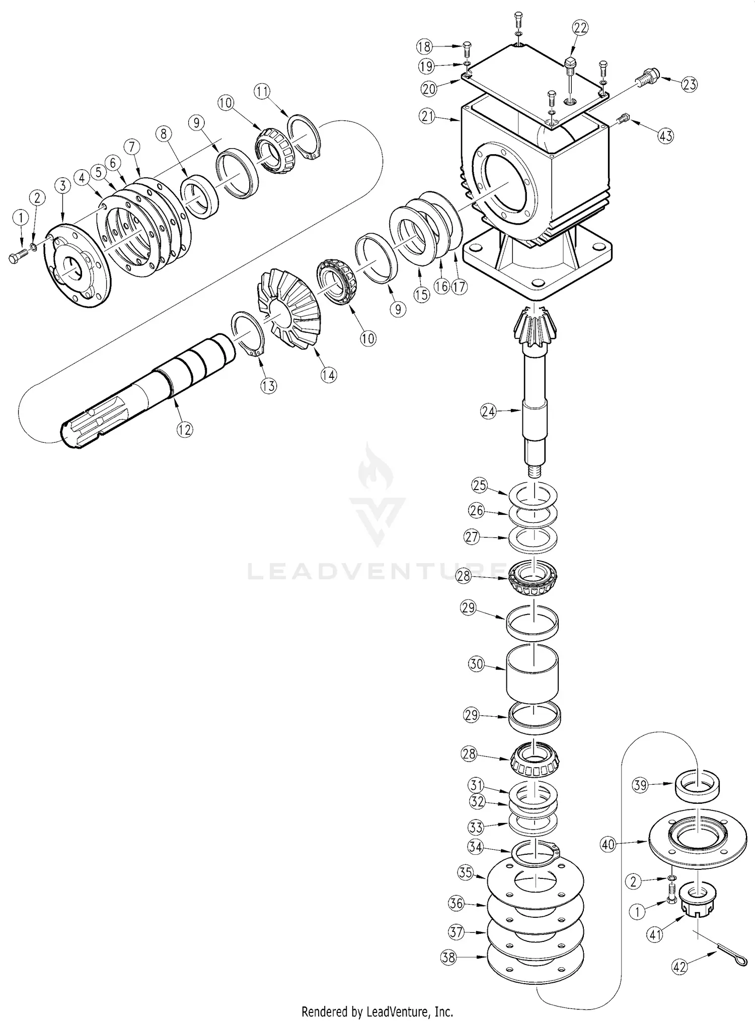 オーダーページ Land Pride FDR3590 Parts Diagrams