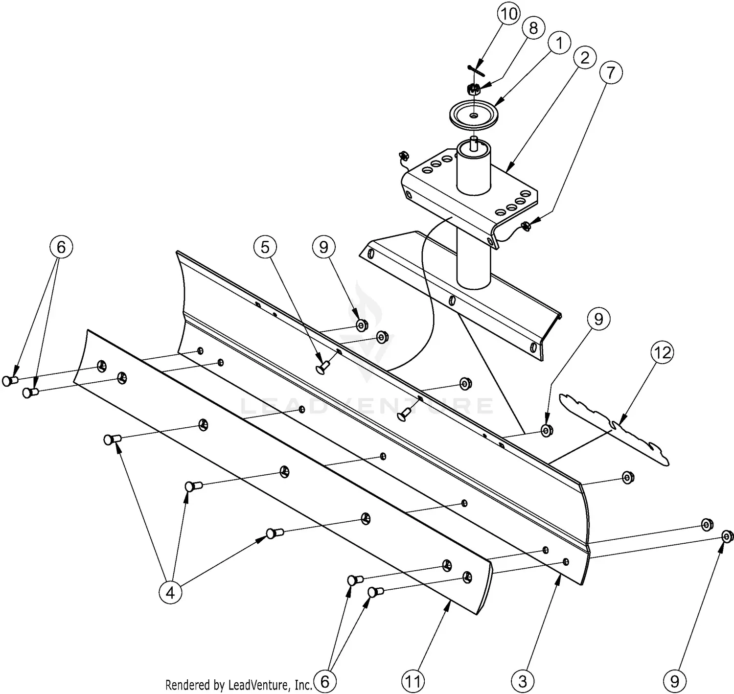 東ページ Land Pride PS2096 Primary Seeder Seed Cup Assembly SN 397503