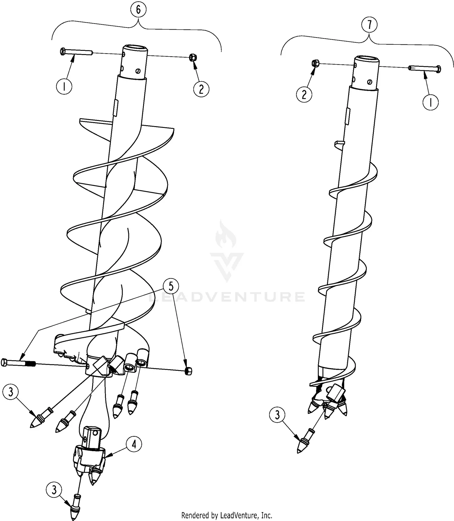 ででんページ Land Pride HD35 Parts Diagrams