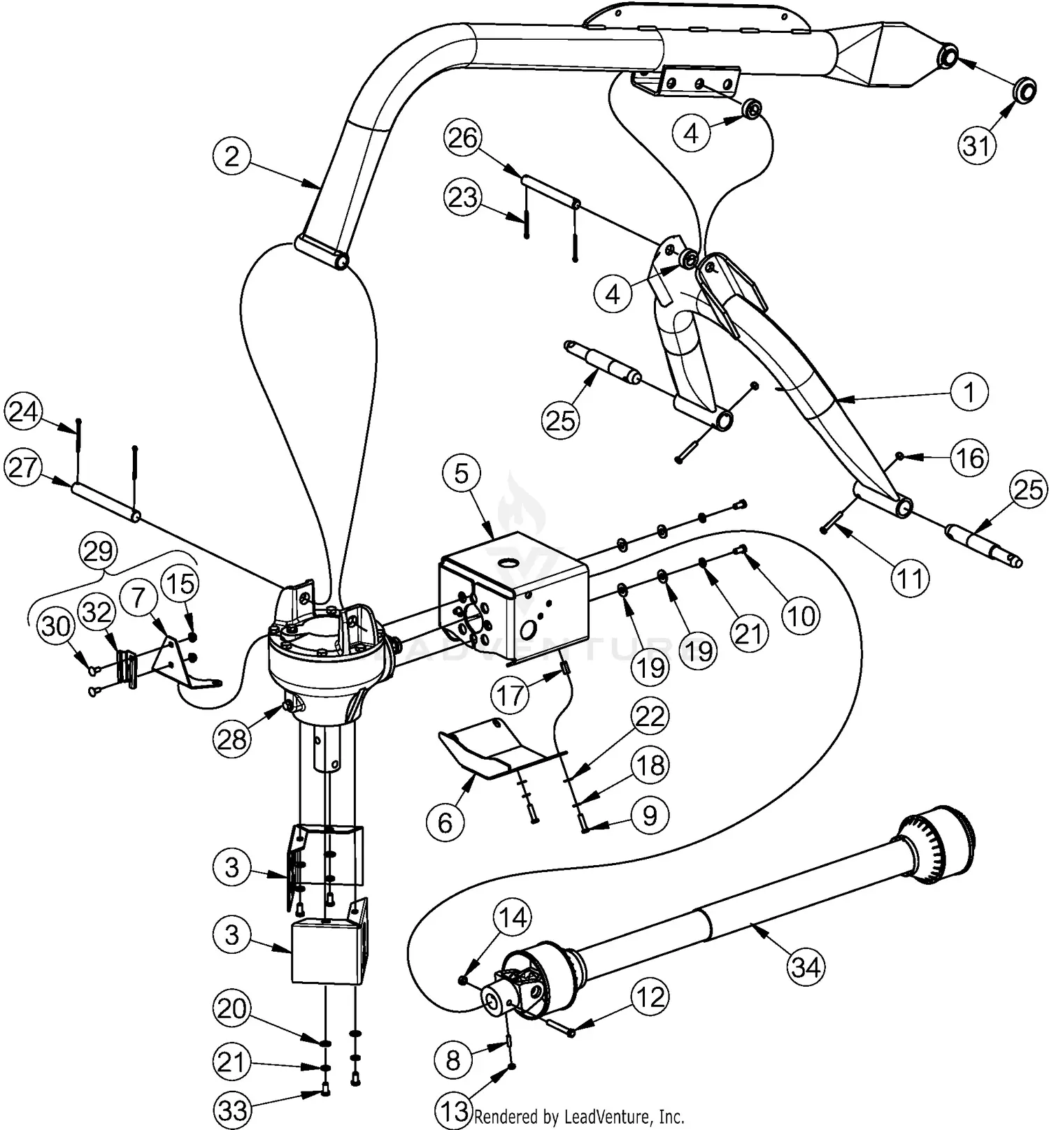 Land Pride PD35 Parts Diagrams