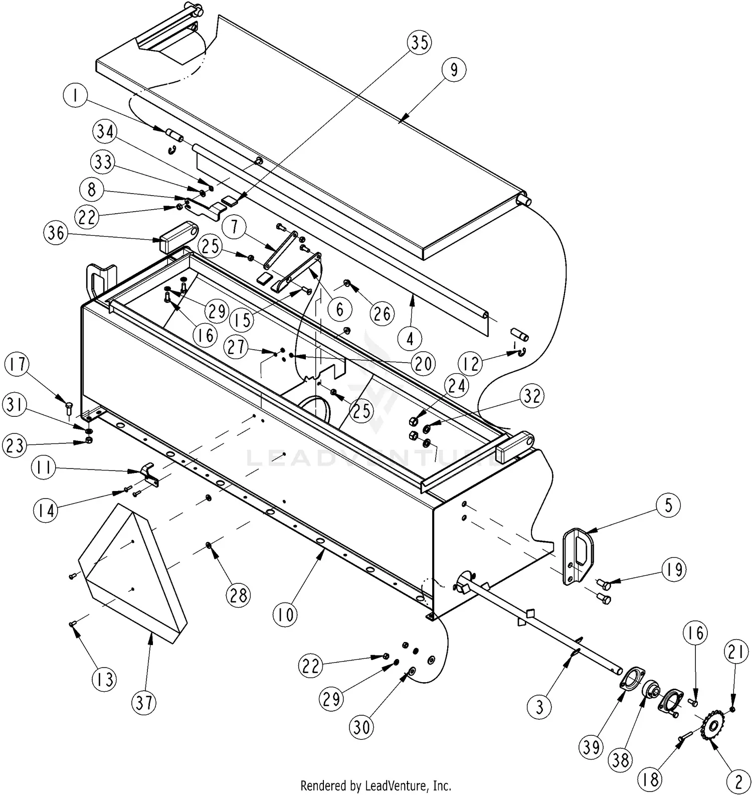 Land Pride PS1548 Parts Diagrams