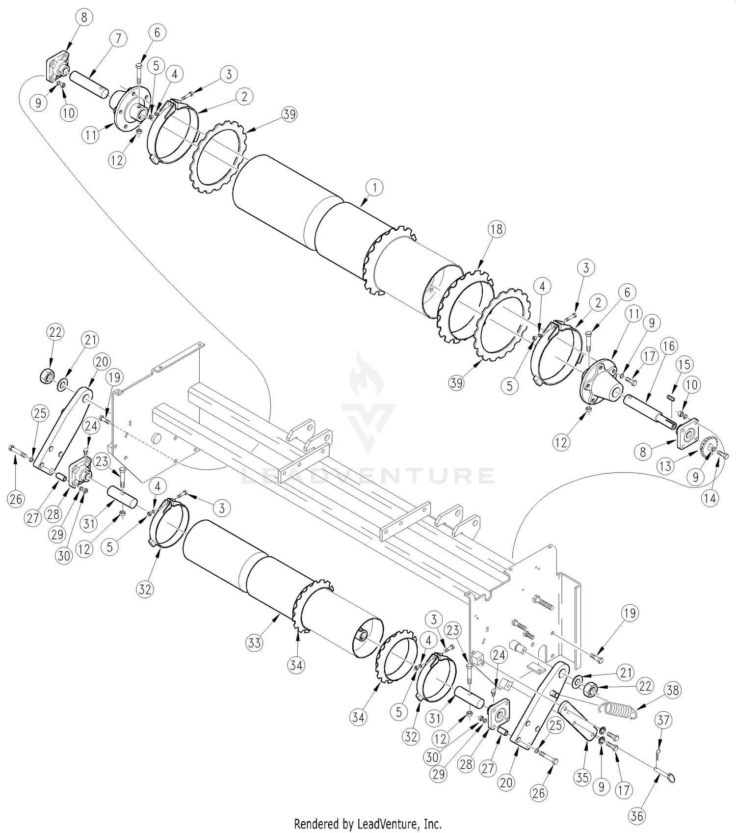 Land Pride PS1572 Parts Diagrams