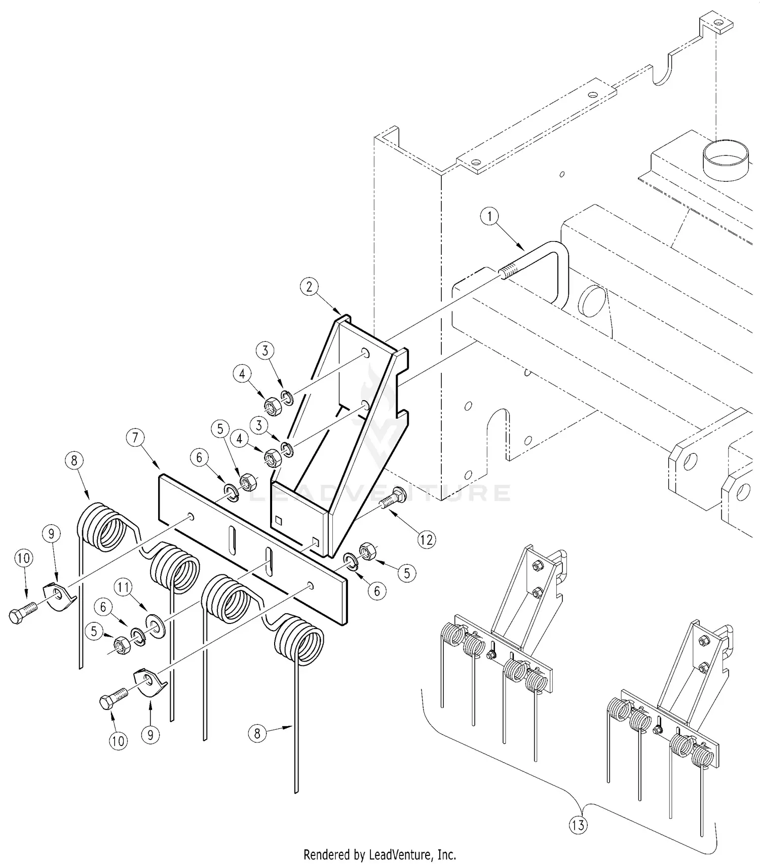 Land Pride PS1572 Parts Diagrams