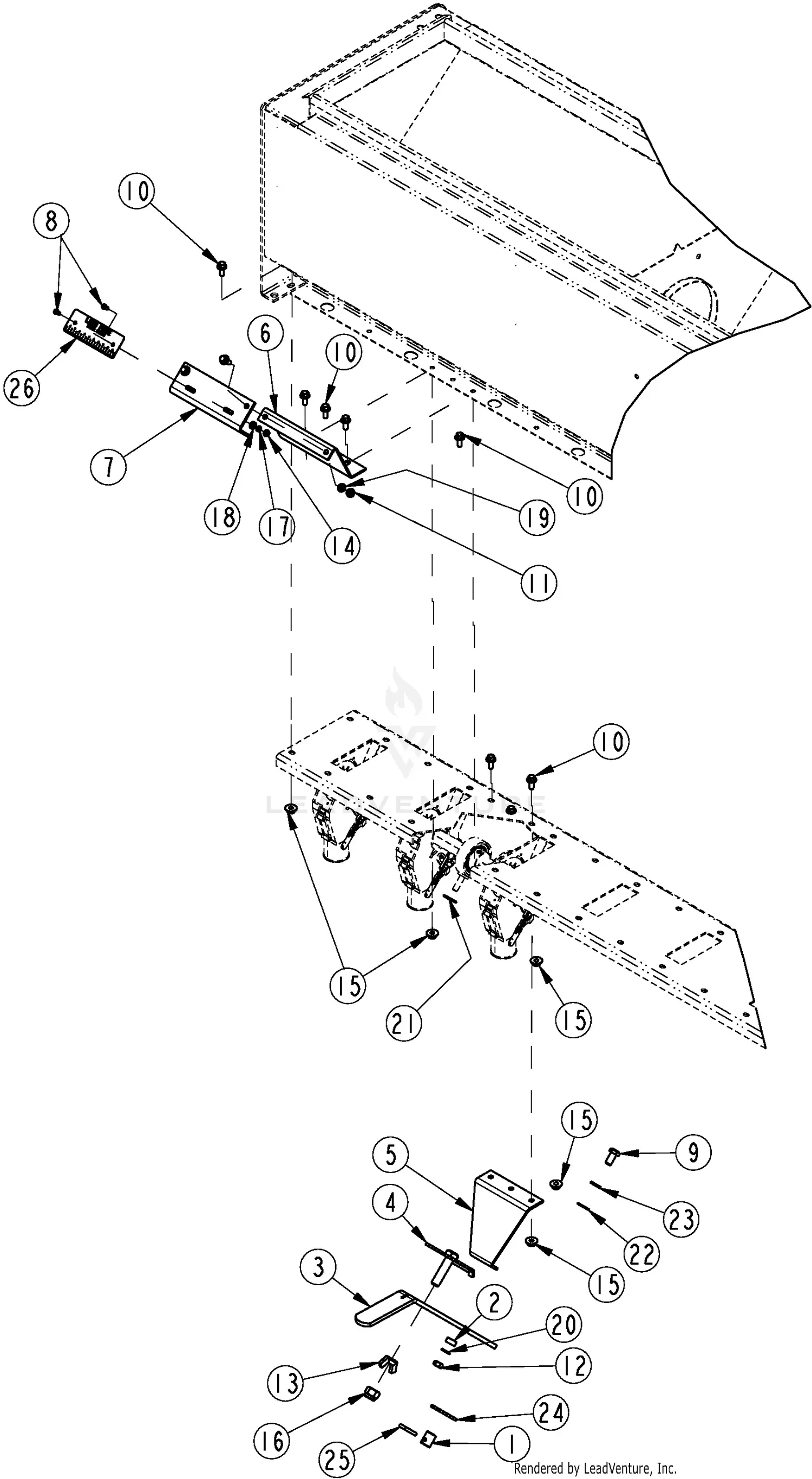 Land Pride PS1572 Parts Diagrams
