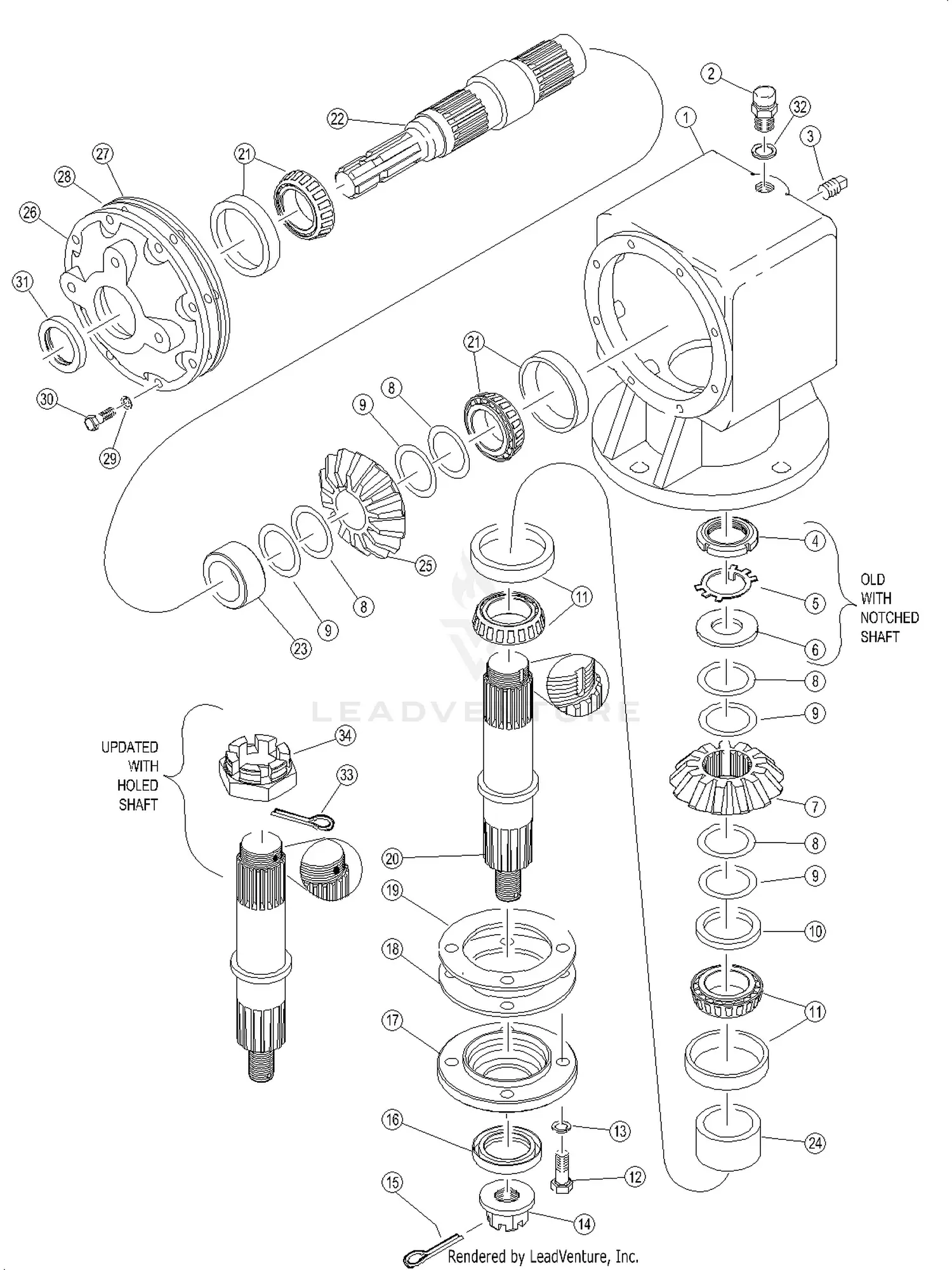 Land Pride RCF45180 Parts Diagrams