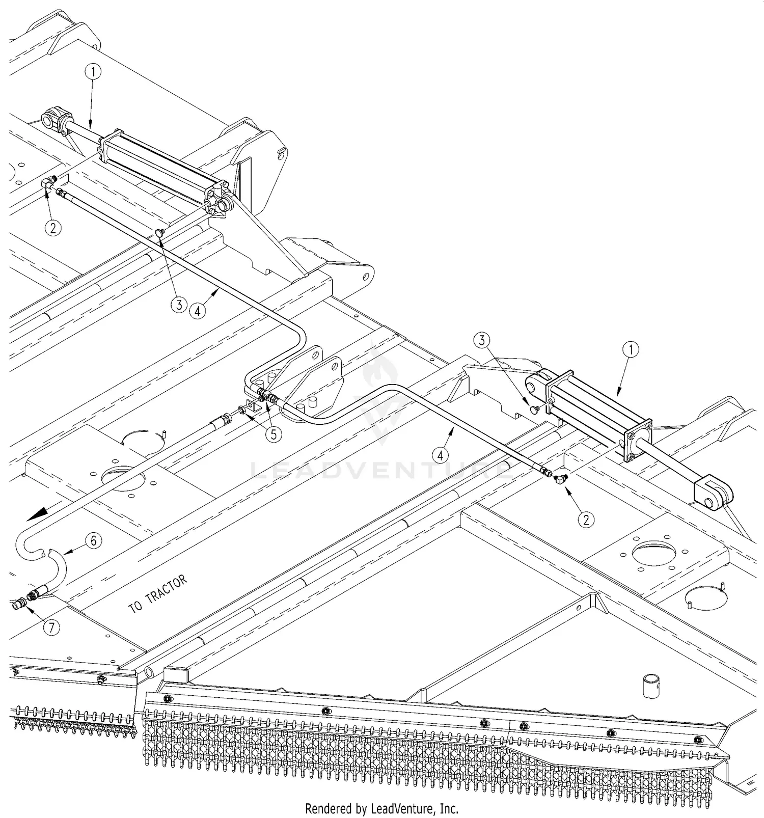 Land Pride RCM6515 Parts Diagrams