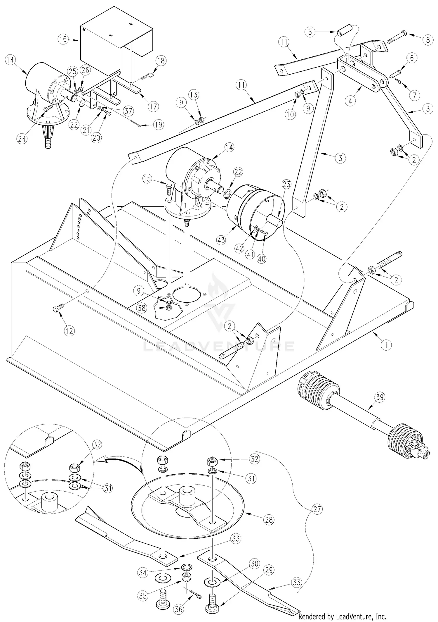 rururaiページ Land Pride RC1572 Parts Diagrams