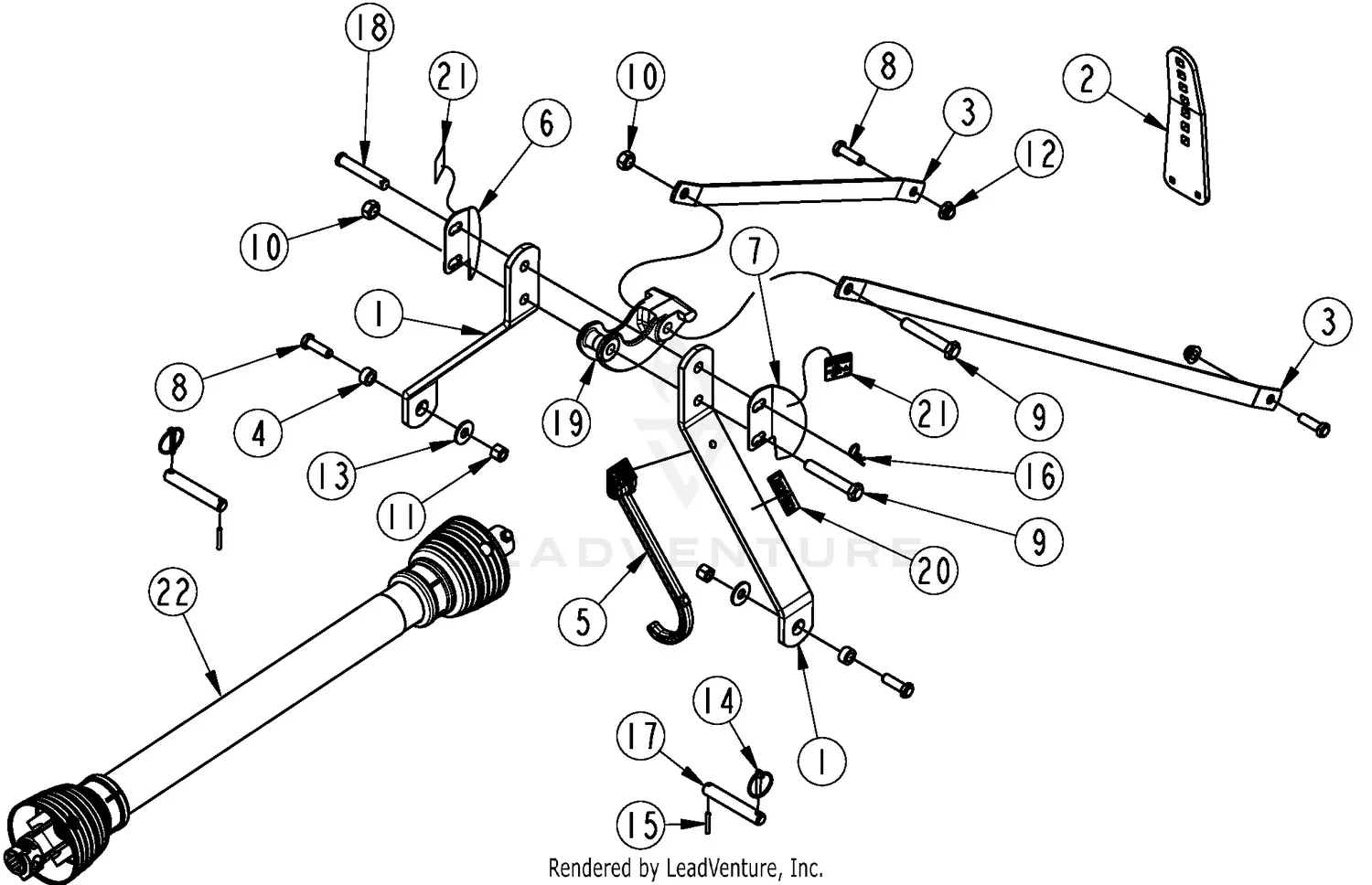 Land Pride RCF2060 Parts Diagrams