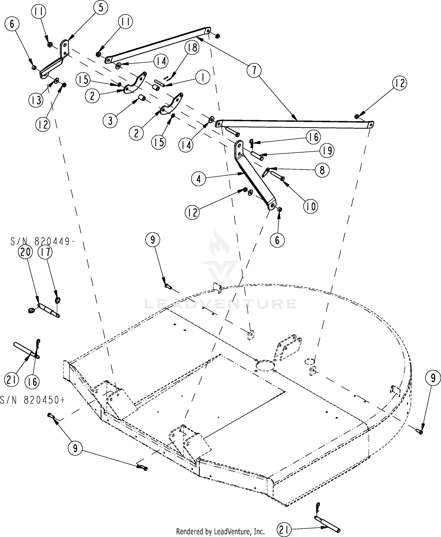 Land Pride RCF2084 Parts Diagrams