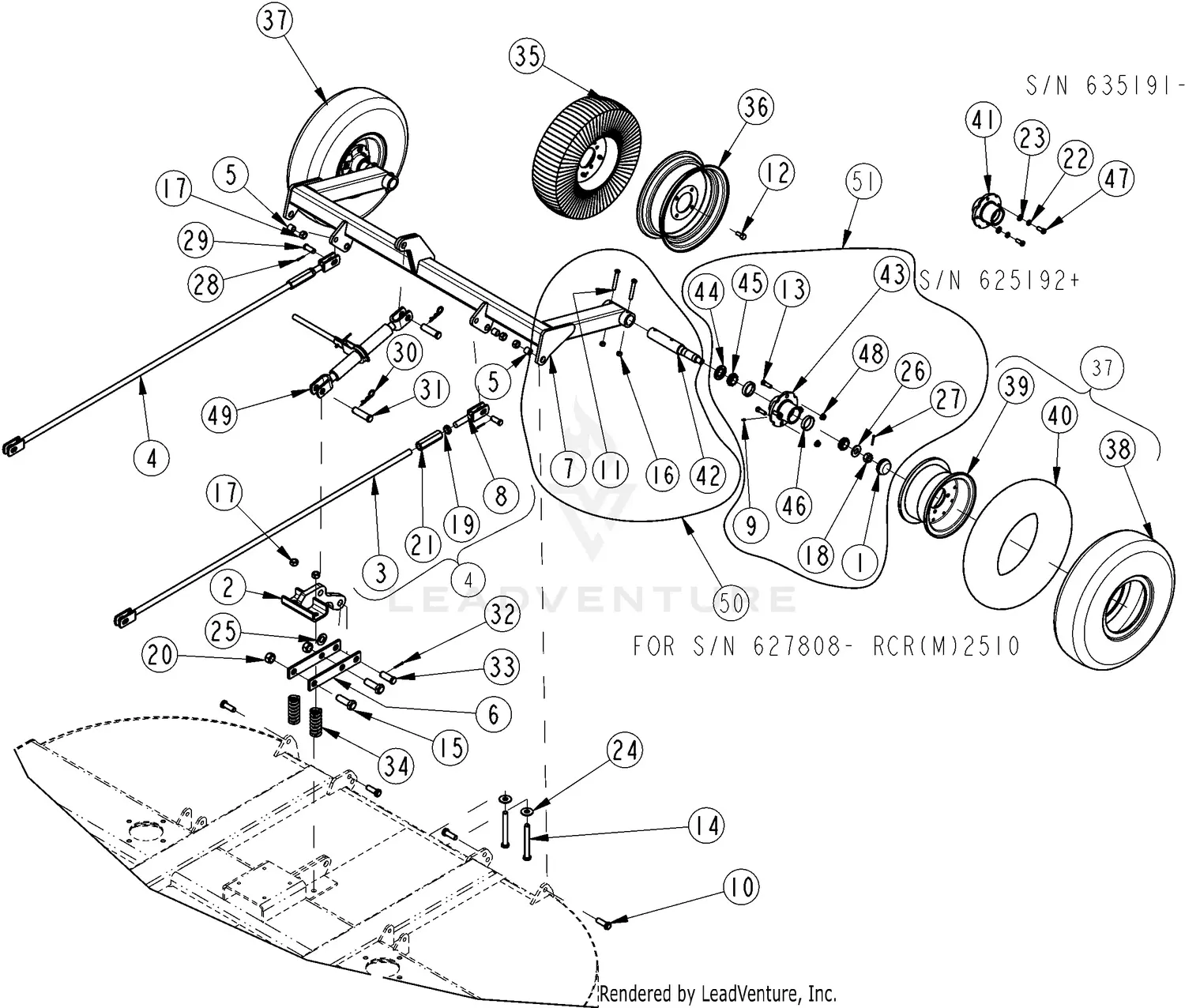 Land Pride RCR2596 Parts Diagrams