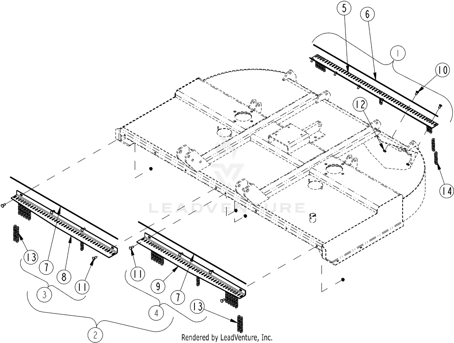 Land Pride RCR2596 Parts Diagrams