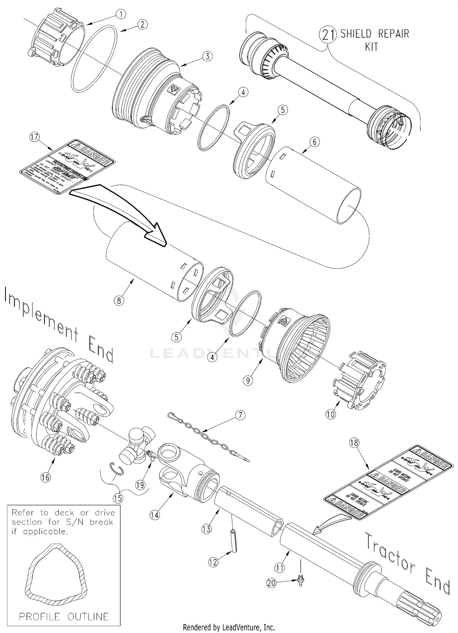 りりページ Land Pride RCR2596 Parts Diagrams