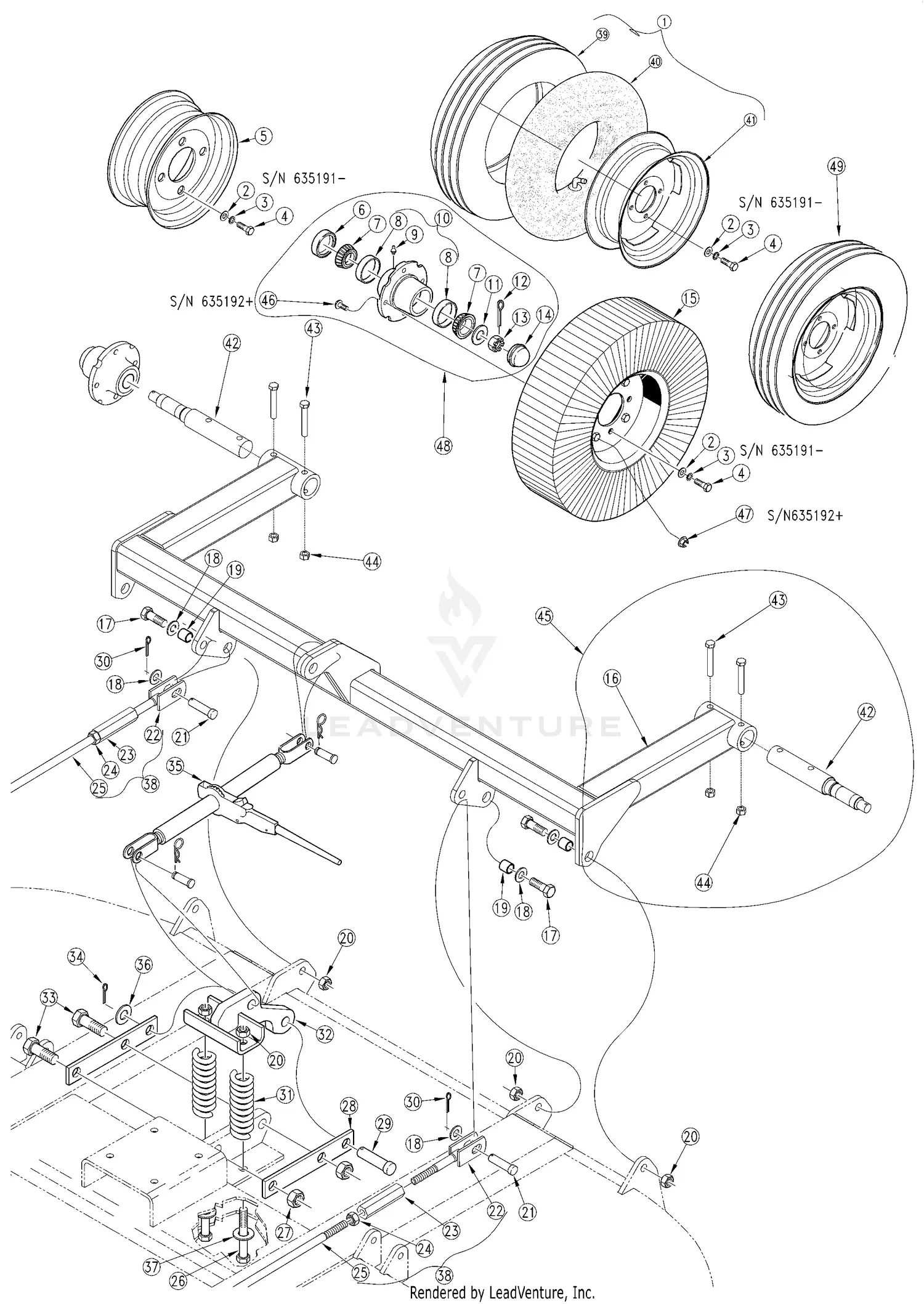 Land Pride RCR3596 Parts Diagrams