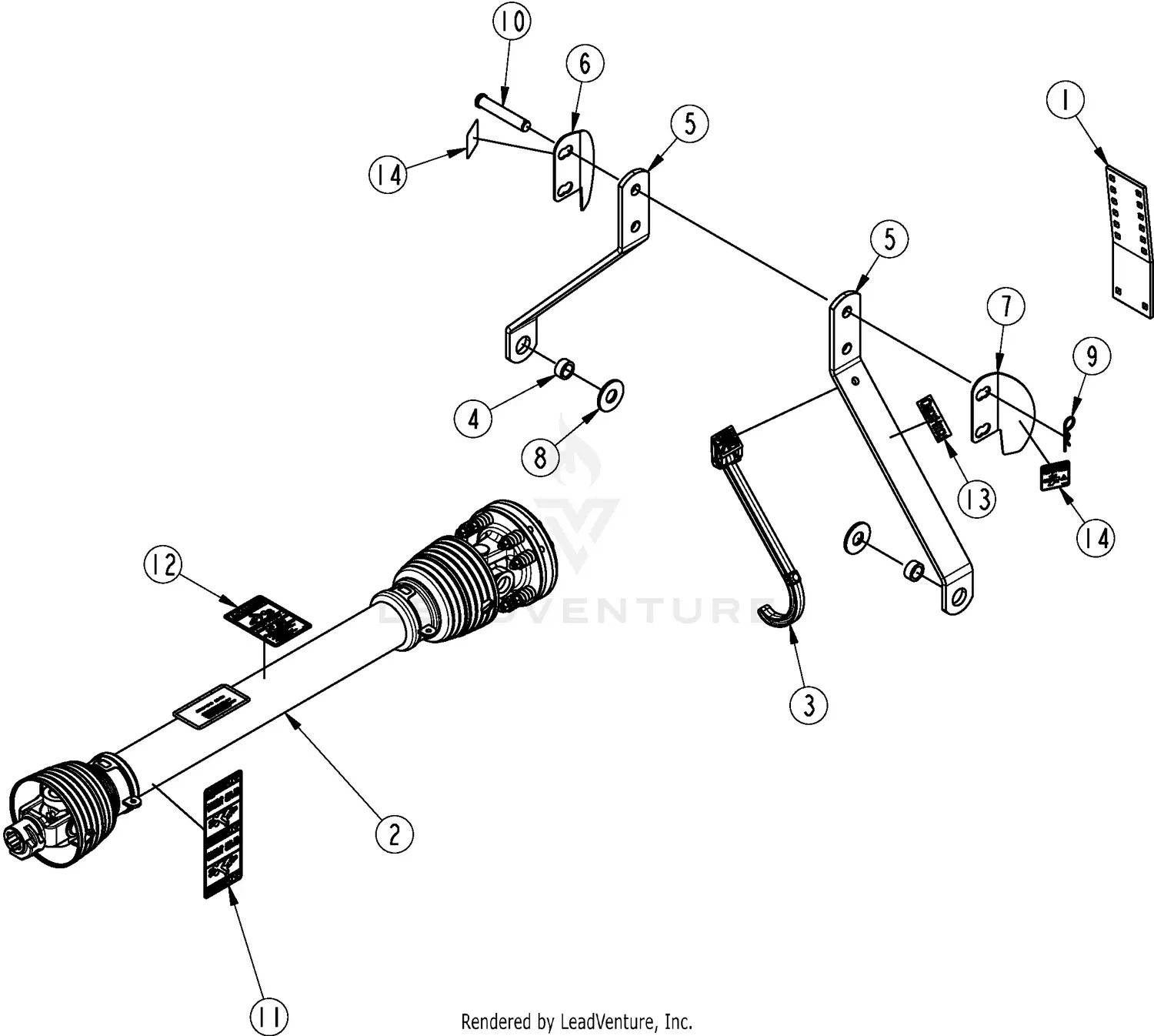 Land Pride RCR1248 Parts Diagrams