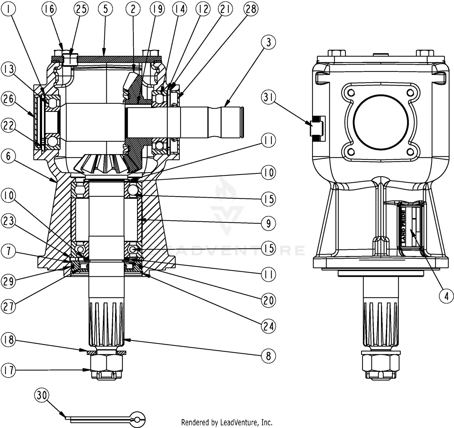 やぎ ページ Land Pride RCR1272 Parts Diagrams