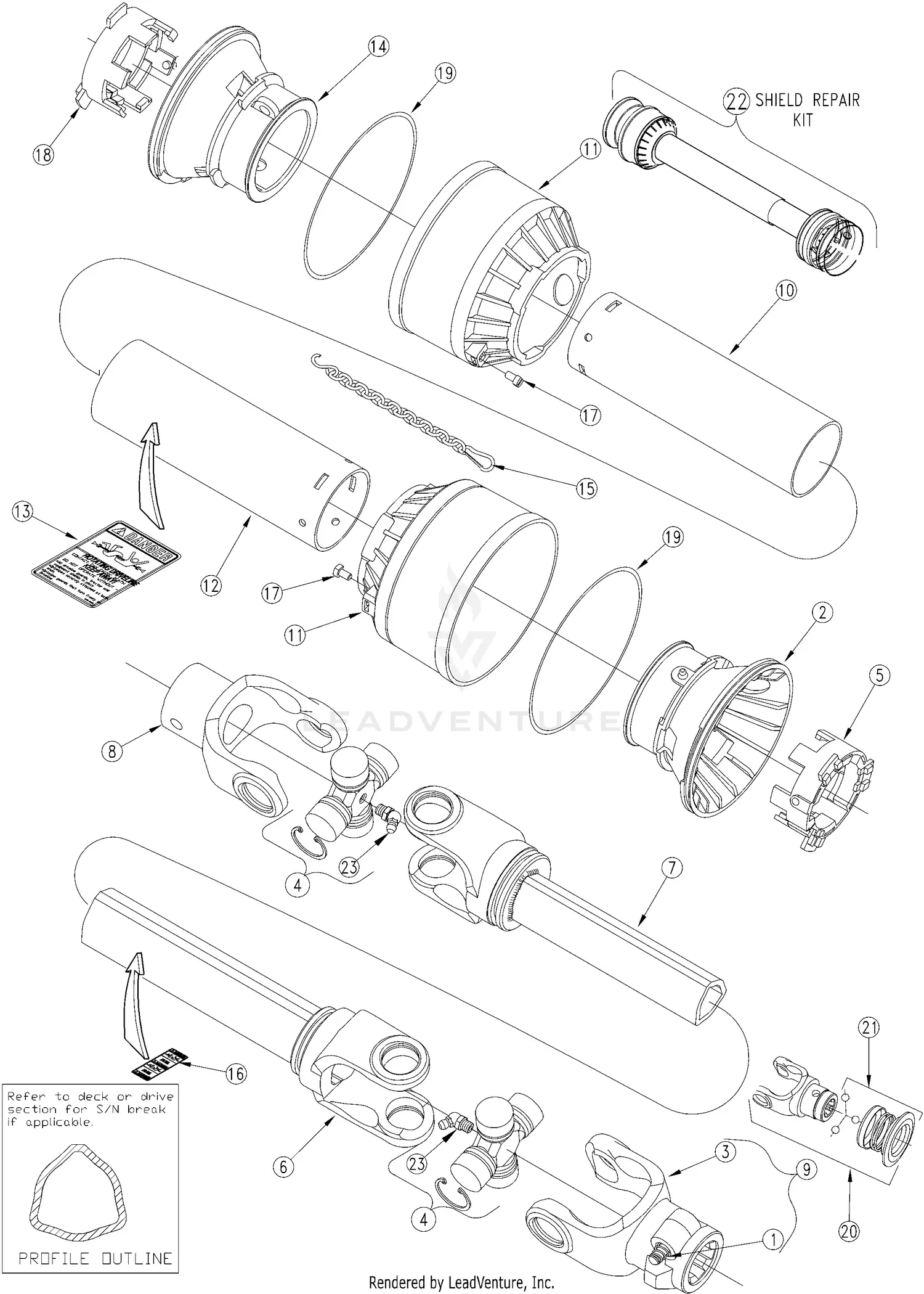 Land Pride RCR1542 Parts Diagrams
