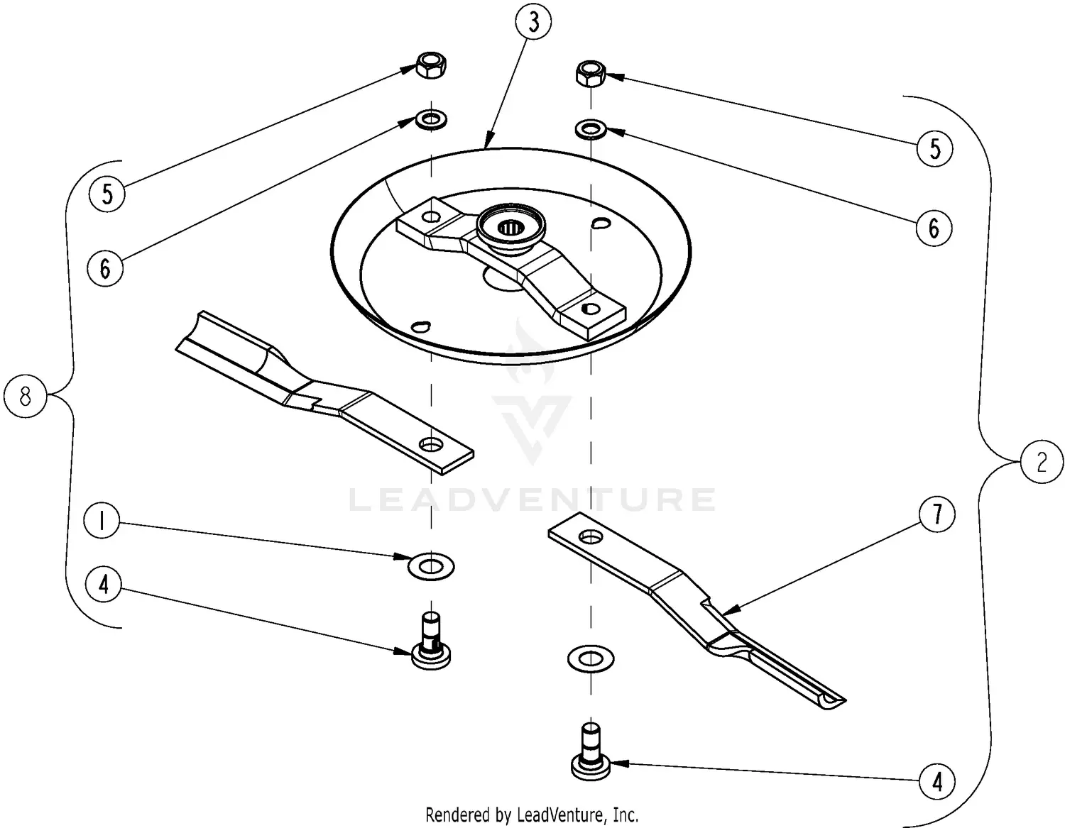 Land Pride RCR1572 Parts Diagrams
