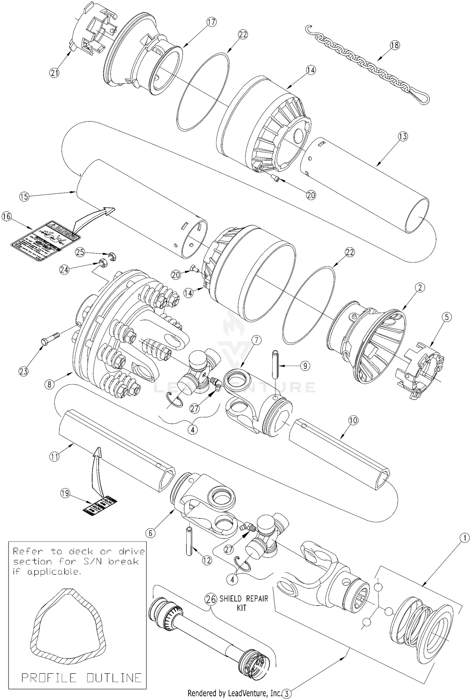 Land Pride RCR1872 Parts Diagrams