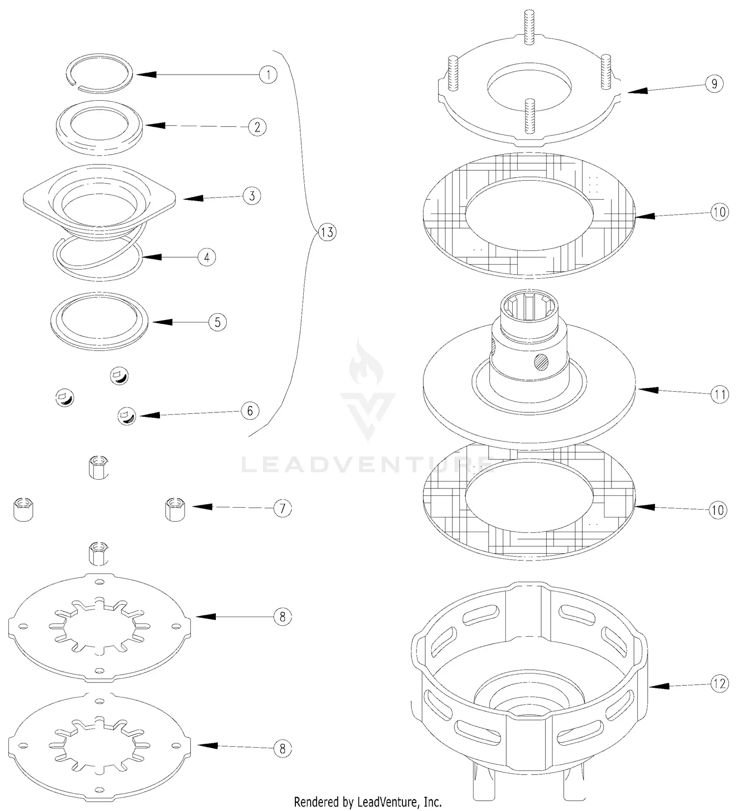 Land Pride RTA1574 Parts Diagrams