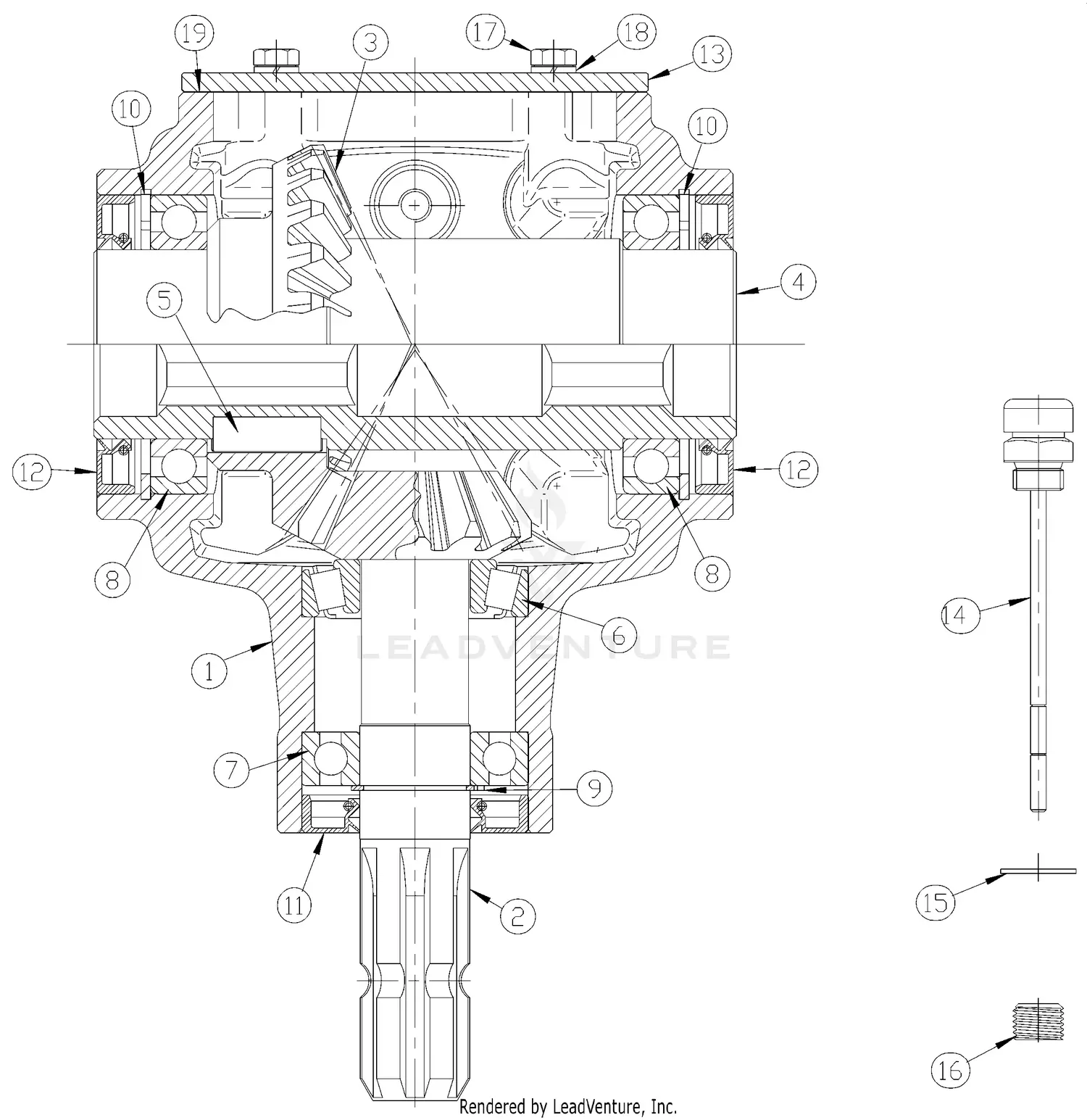Land Pride RTA1574 Parts Diagrams