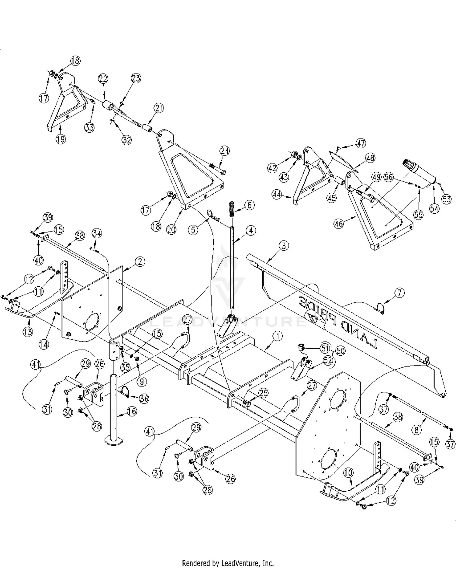 Land Pride RTA2555 Parts Diagrams