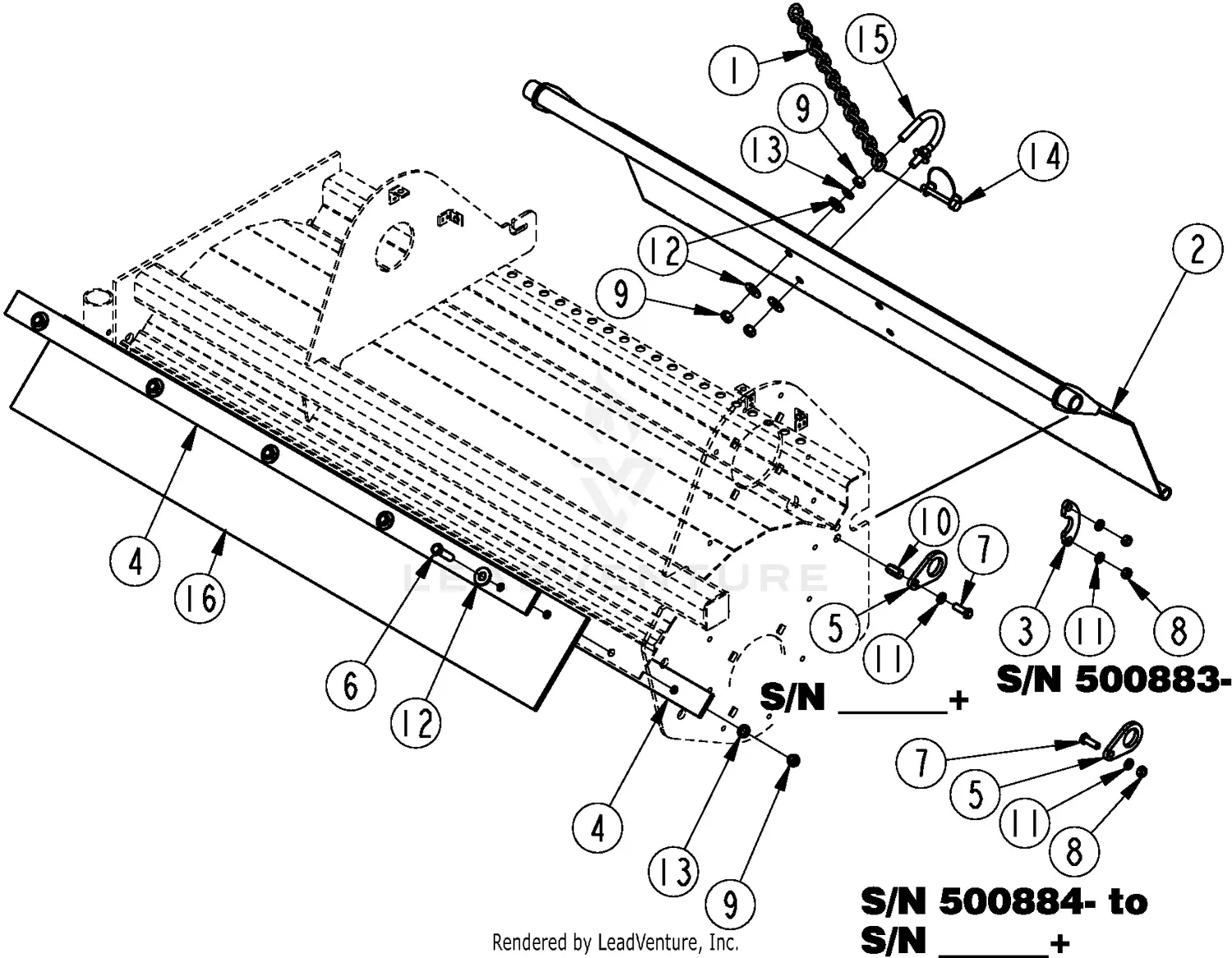 Land Pride RTR1574 Parts Diagrams