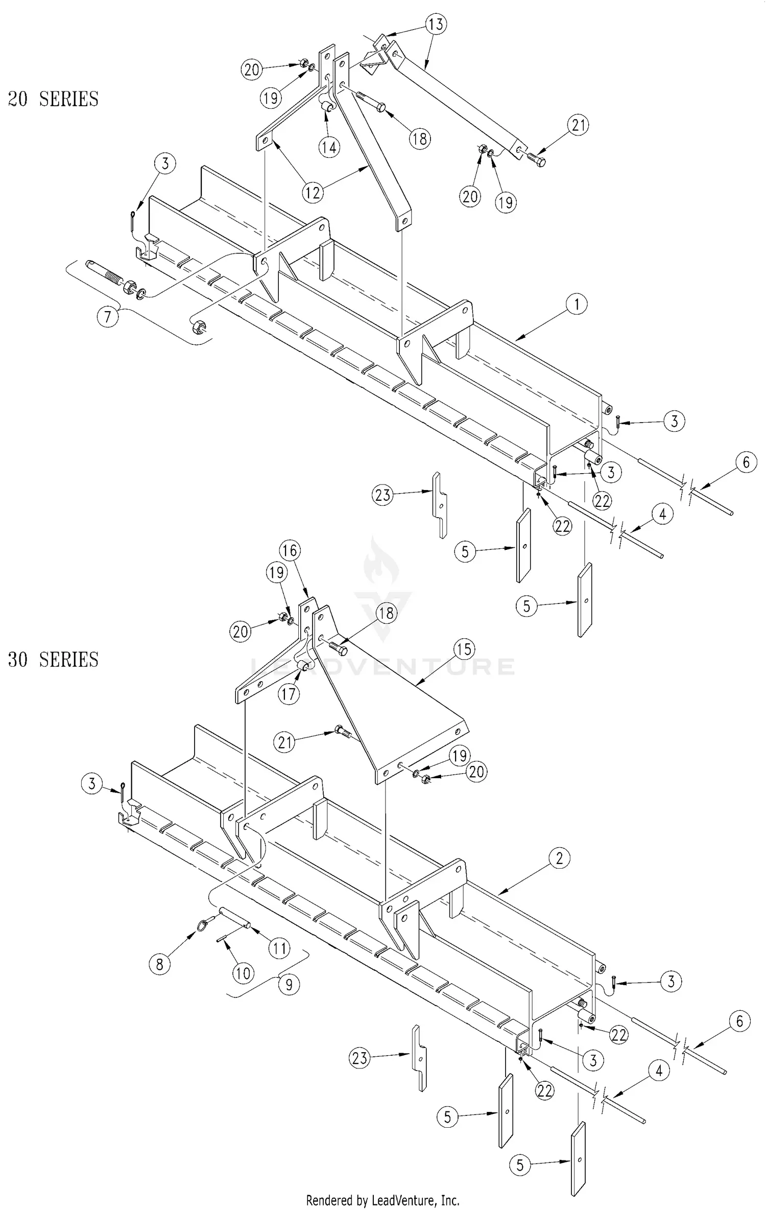 Land Pride SP2072 Parts Diagrams