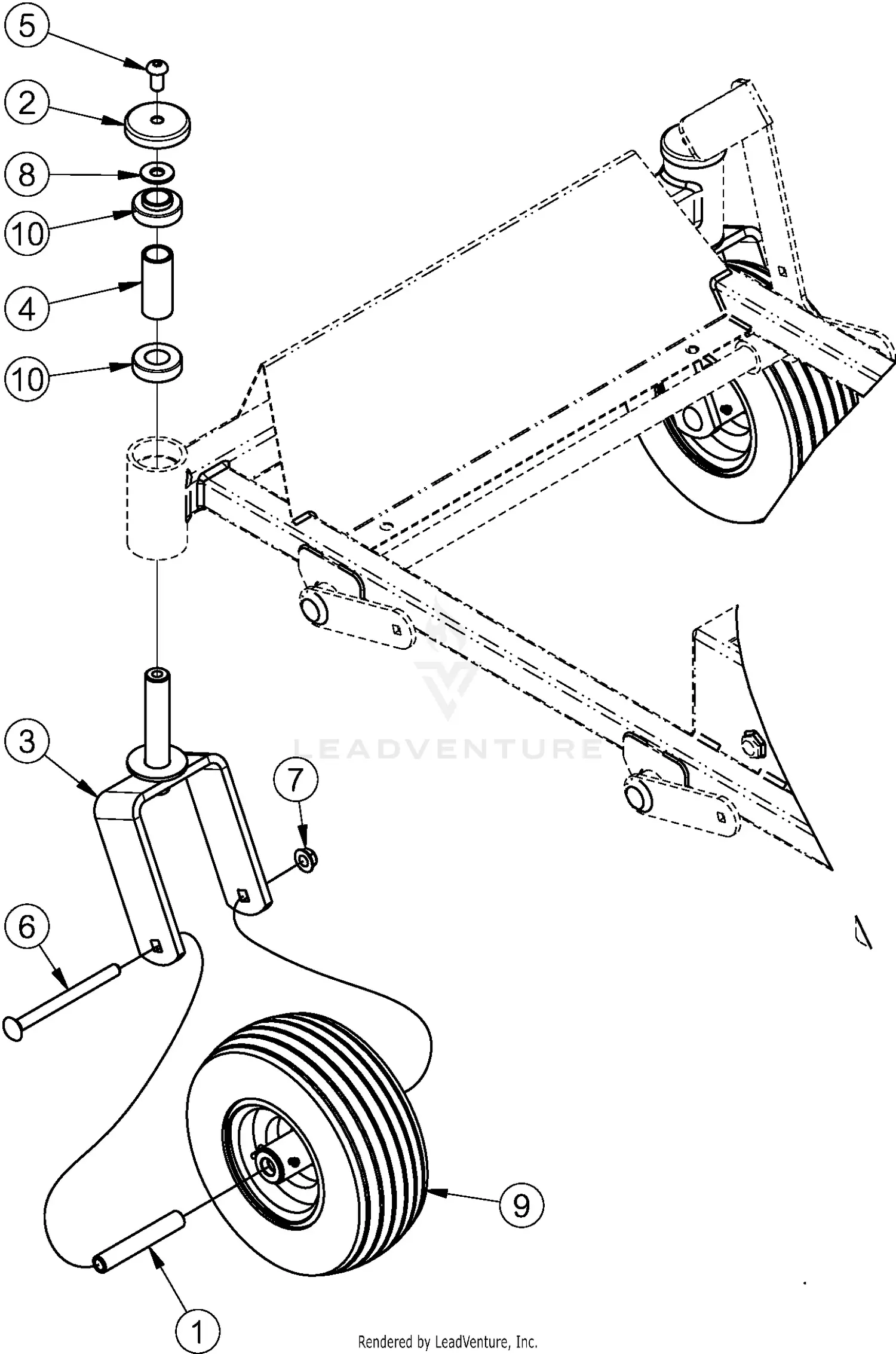 Land Pride ZST48 Parts Diagrams