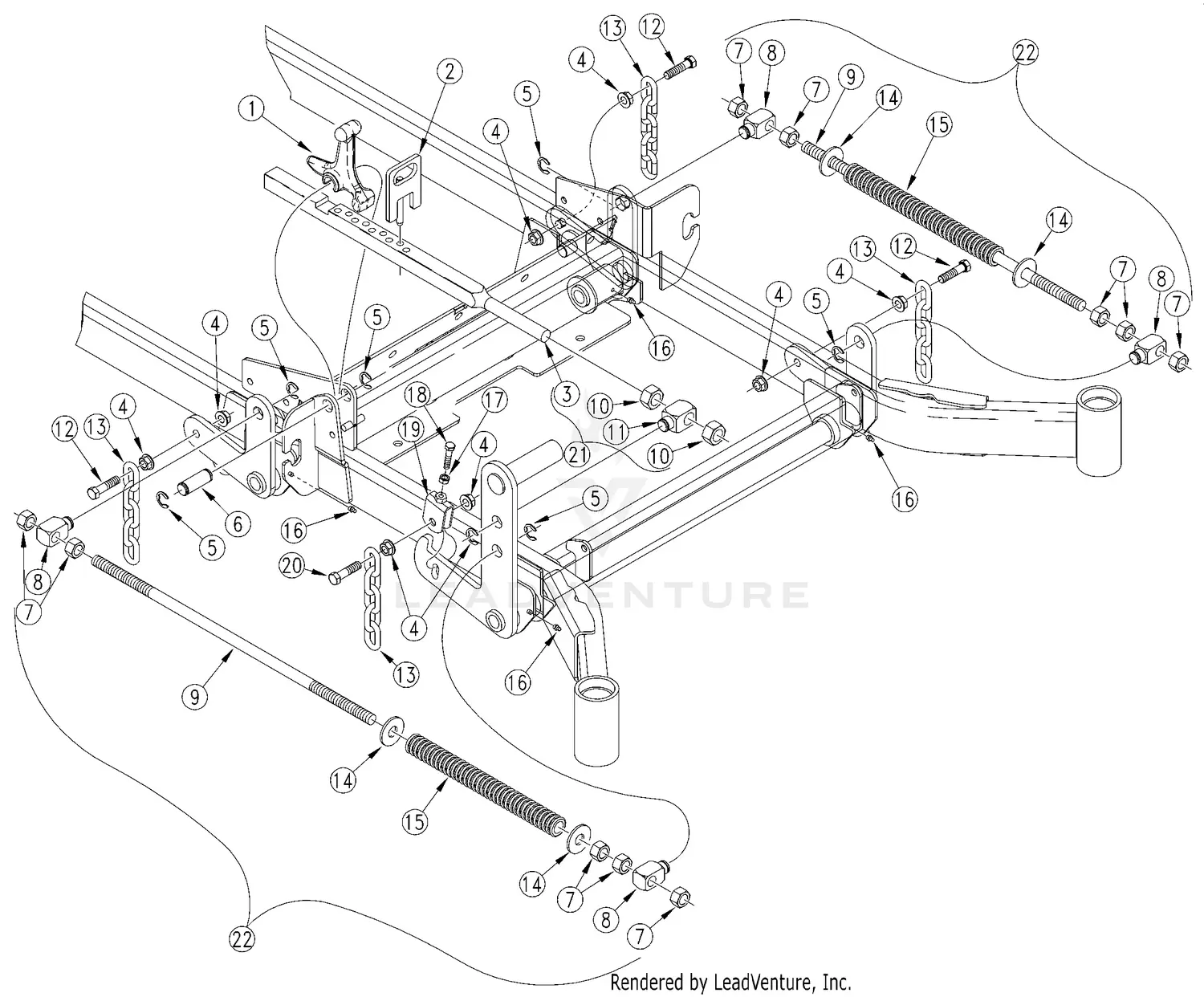 Land Pride ACCU-Z Z52 (S/N 472619-) Parts Diagrams