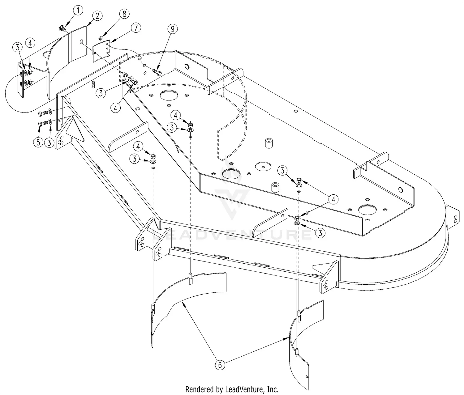 Land Pride ACCU-Z Z72 (S/N 492108-) Parts Diagrams