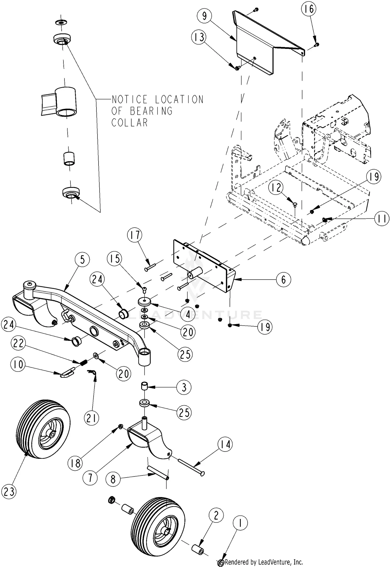 Land Pride RAZOR ZSR60 Parts Diagrams