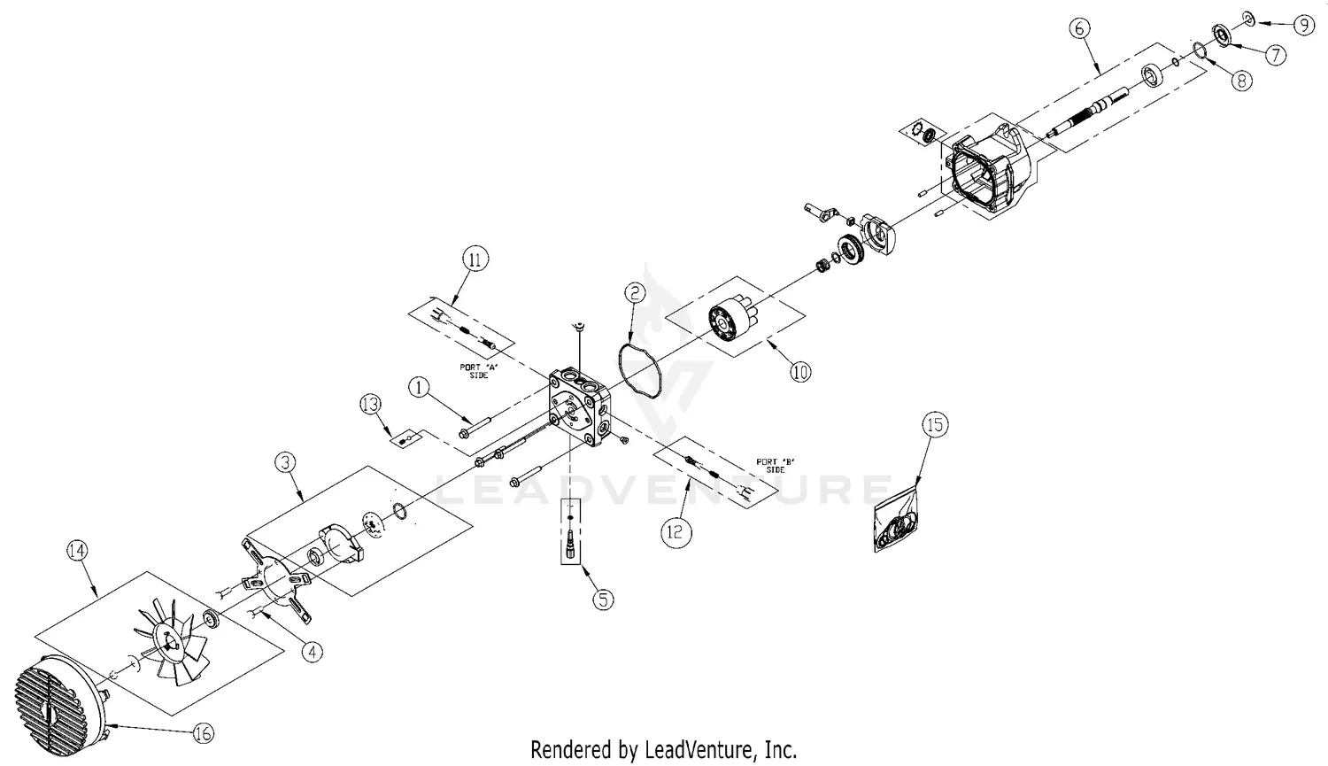 Land Pride ZXT54 Parts Diagrams
