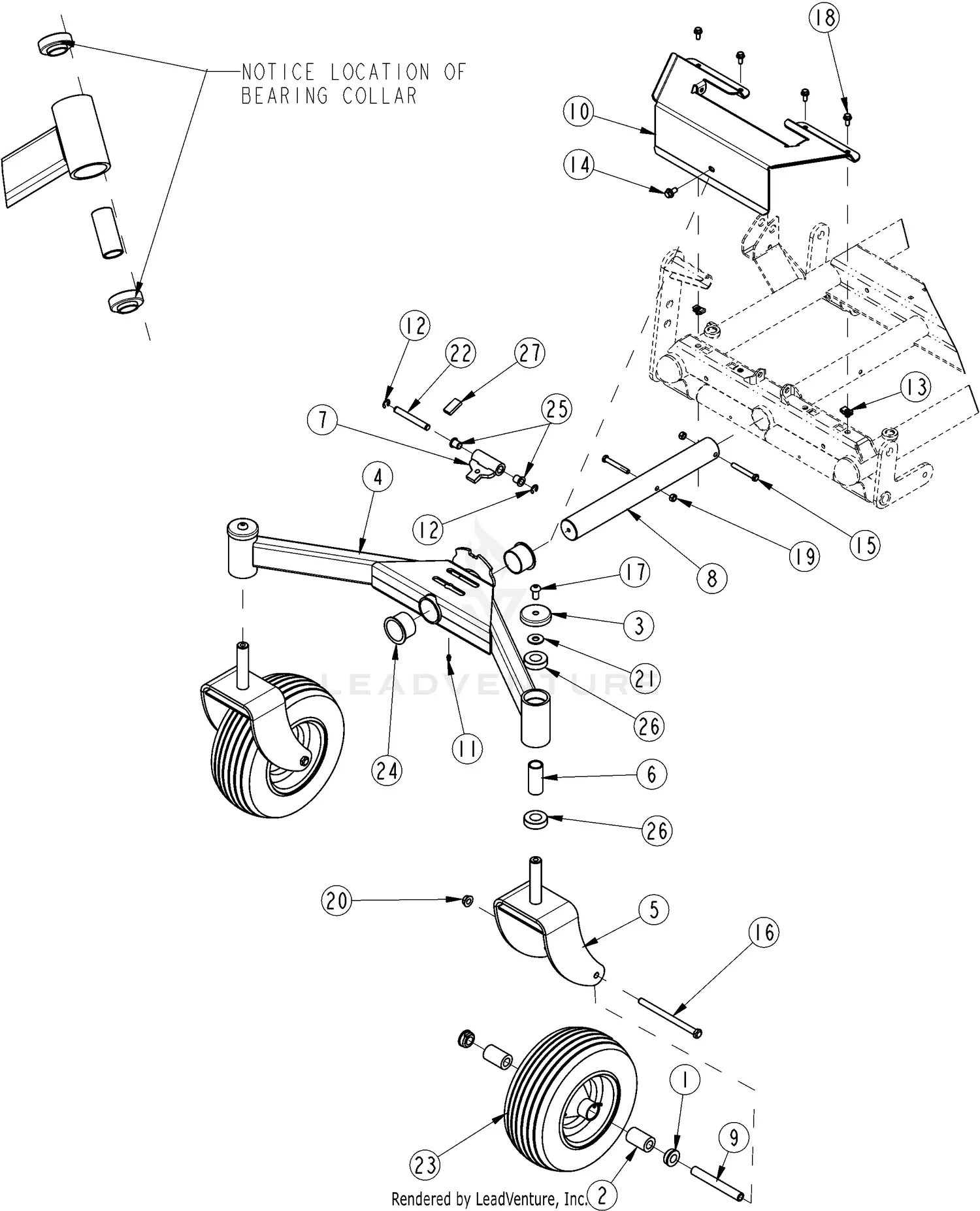 Land Pride ZXT60 Parts Diagrams