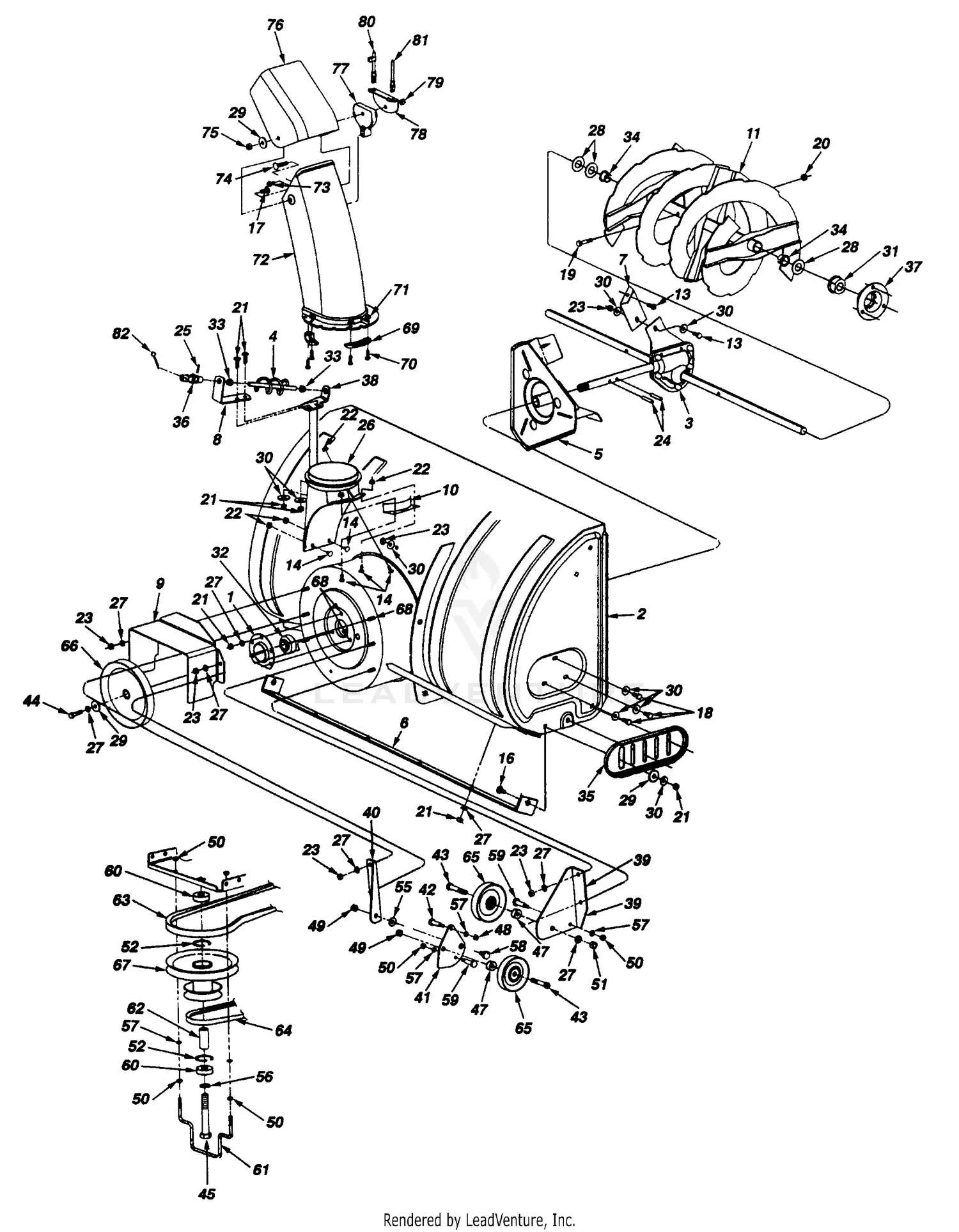 MTD 621 Two Stage Snow Blower 40