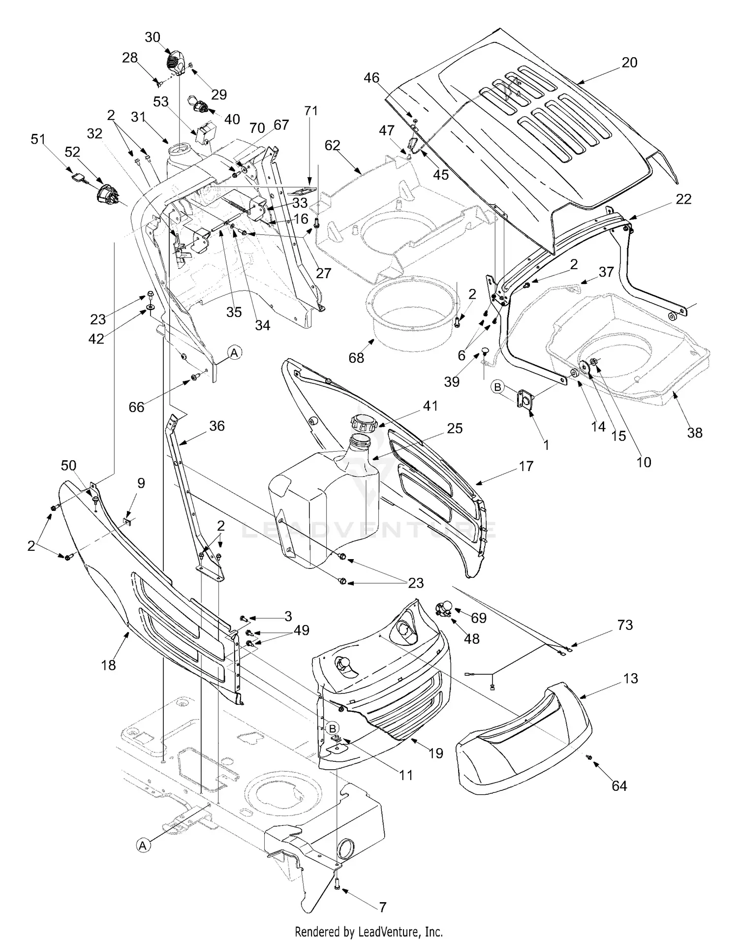 MTD 13AQ608H729 (2004) Parts Diagrams
