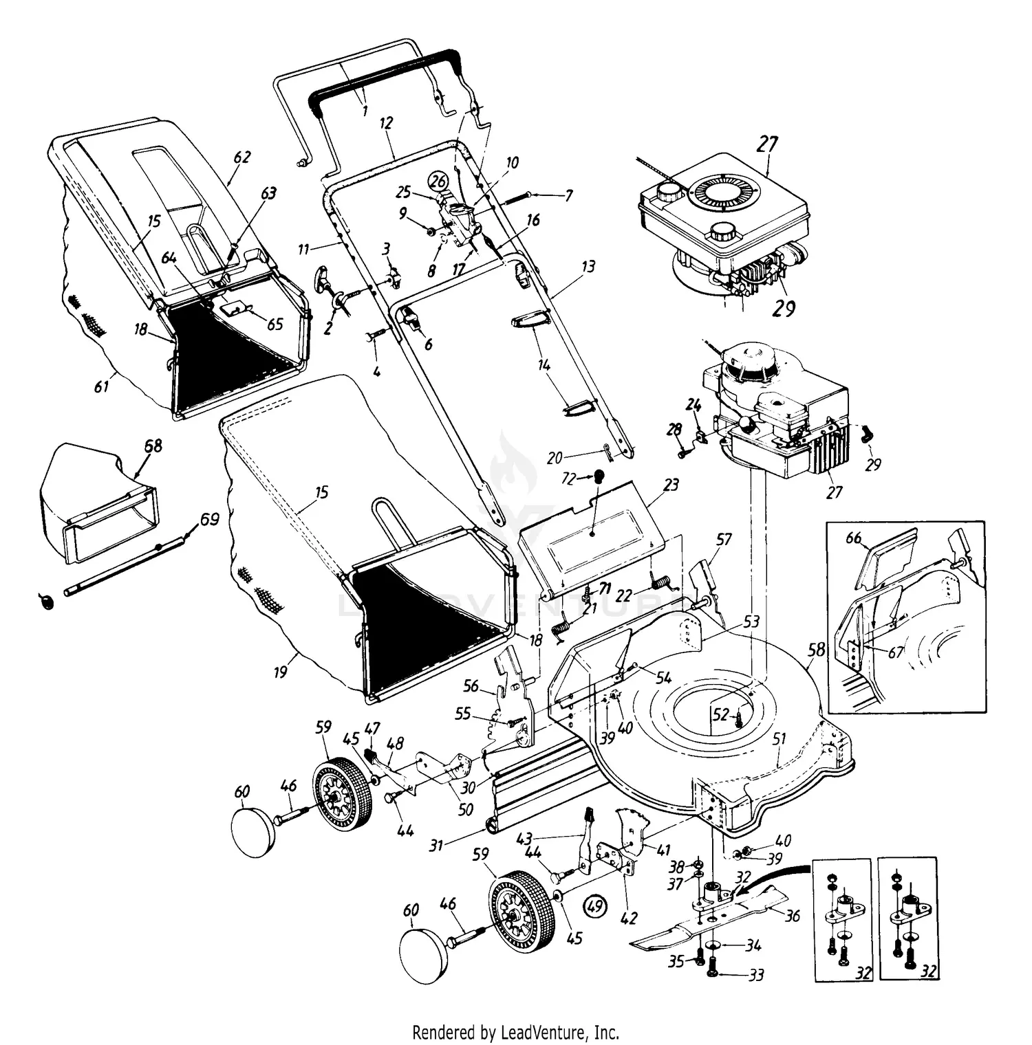 MTD 113-423D352 (1993) Parts Diagrams