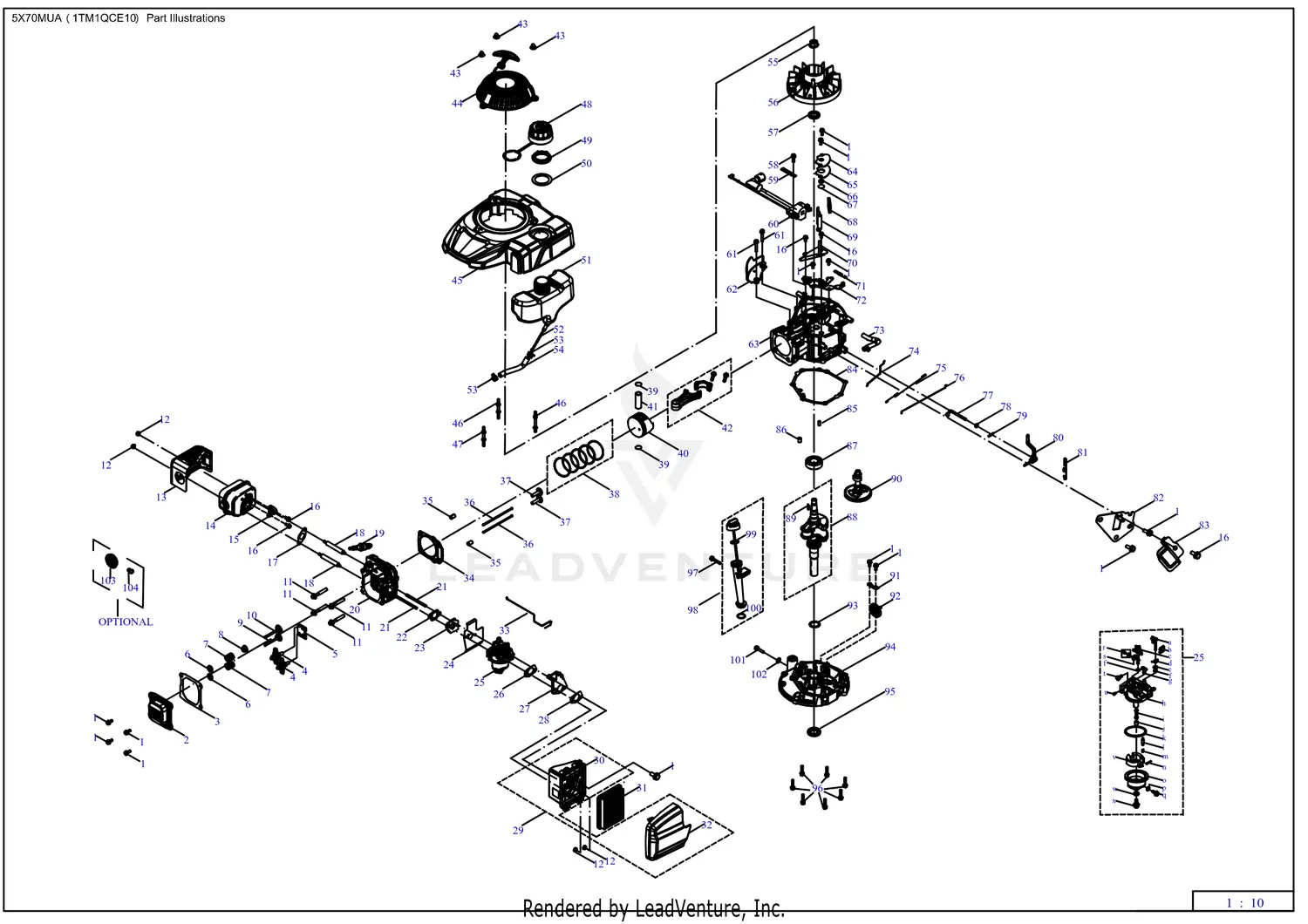 MTD 11A-B2M7309 (2020) Parts Diagrams