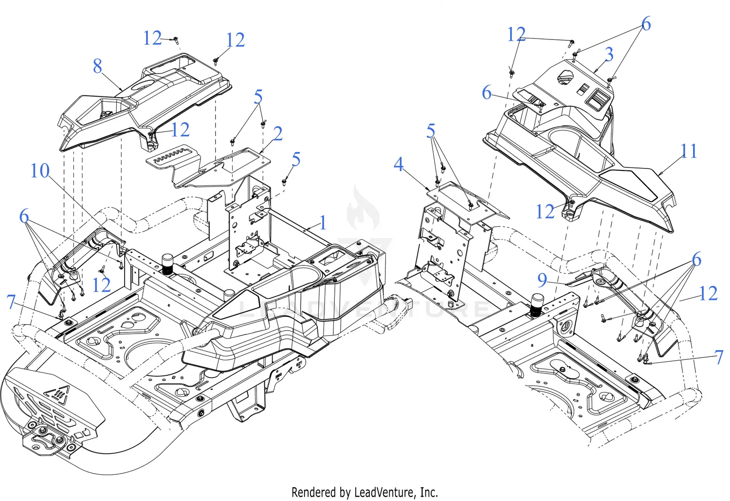 MTD CM17RFFACS093 (17RFFACS093) (Z3200) (2025) Parts Diagrams