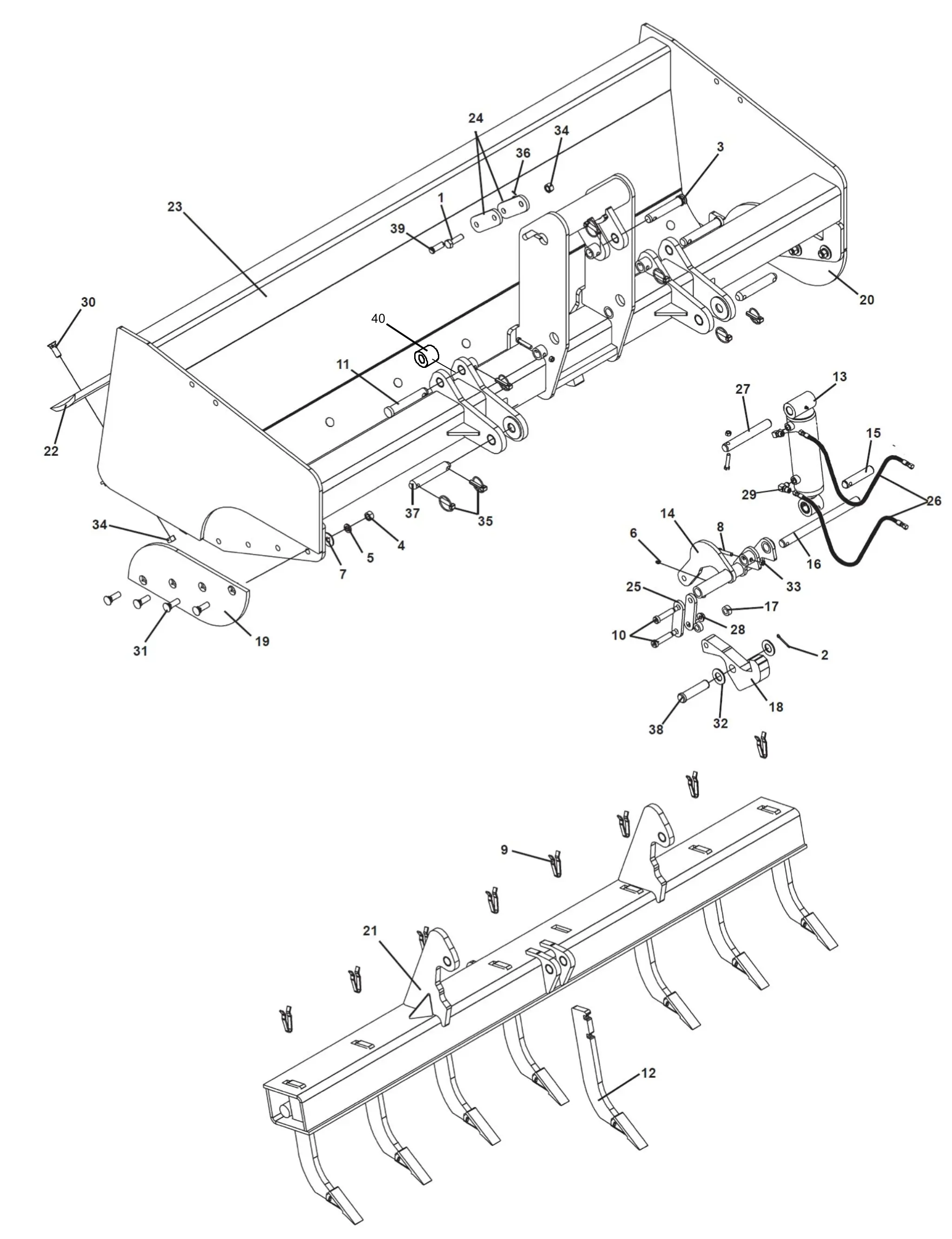 FFC Box Scraper 248 Series Parts Diagrams