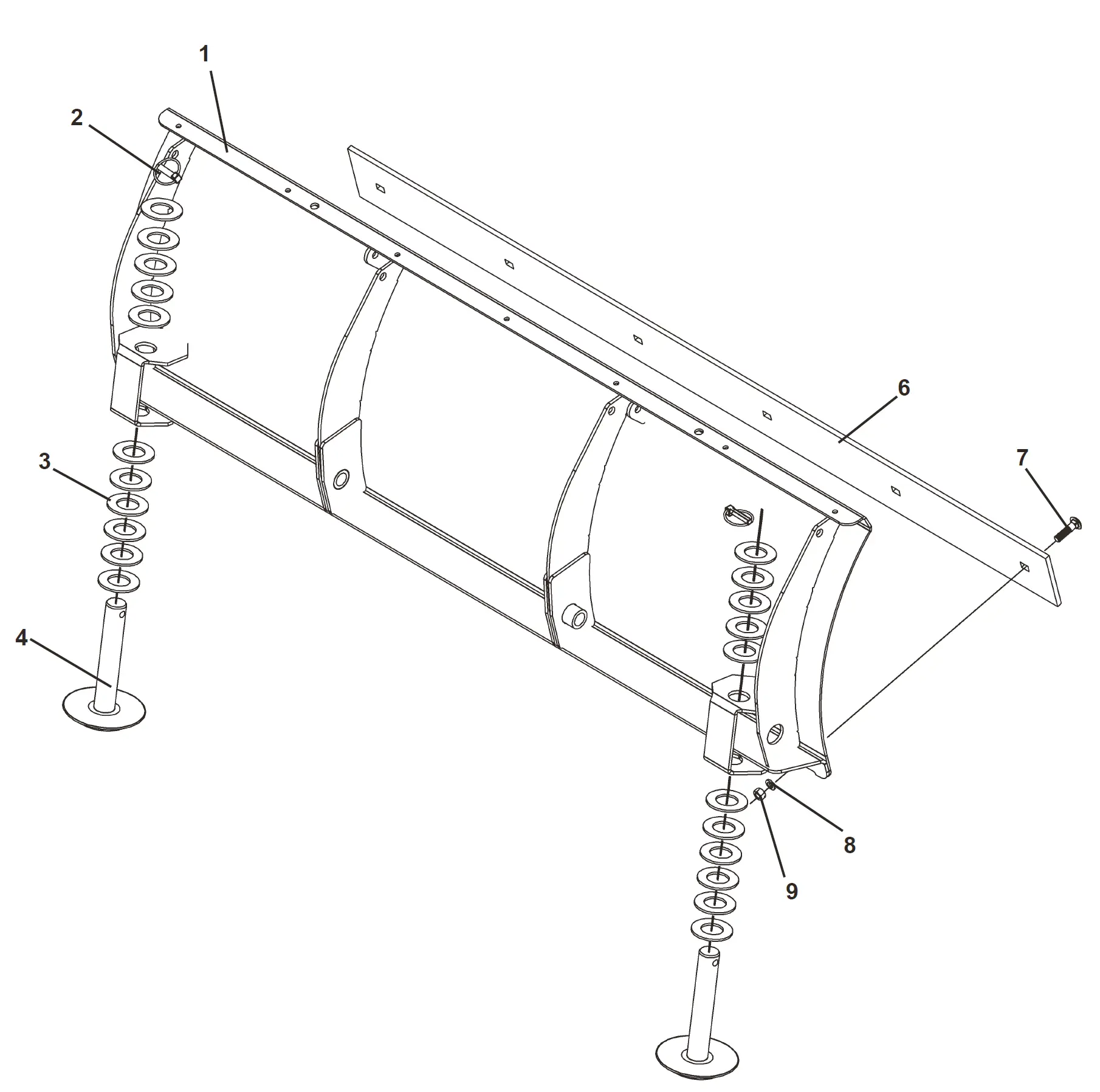 FFC Snow Blade Parts Diagrams